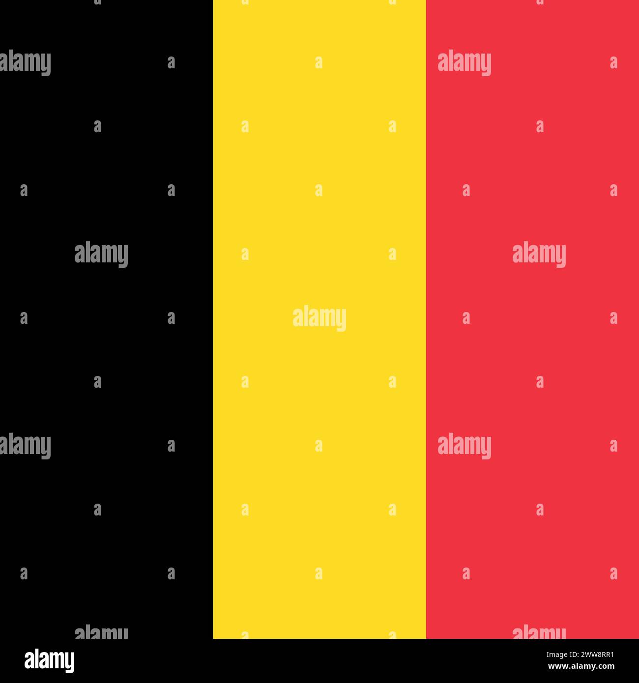 Belgium flag - solid flat vector square with sharp corners Stock Vector ...
