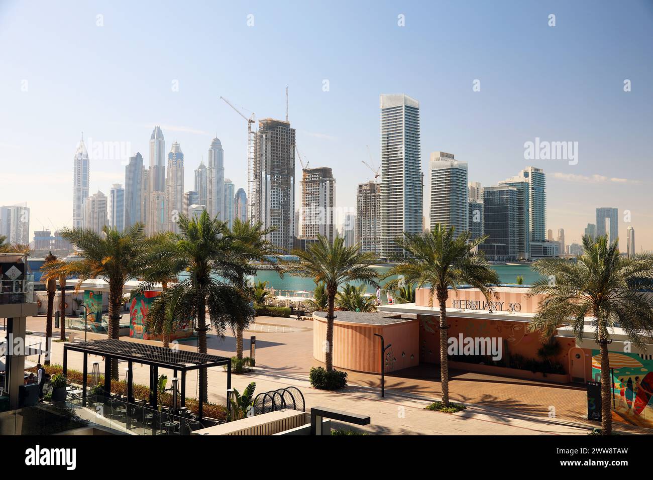 A view of Dubai Marina, Dubai, UAE Stock Photo