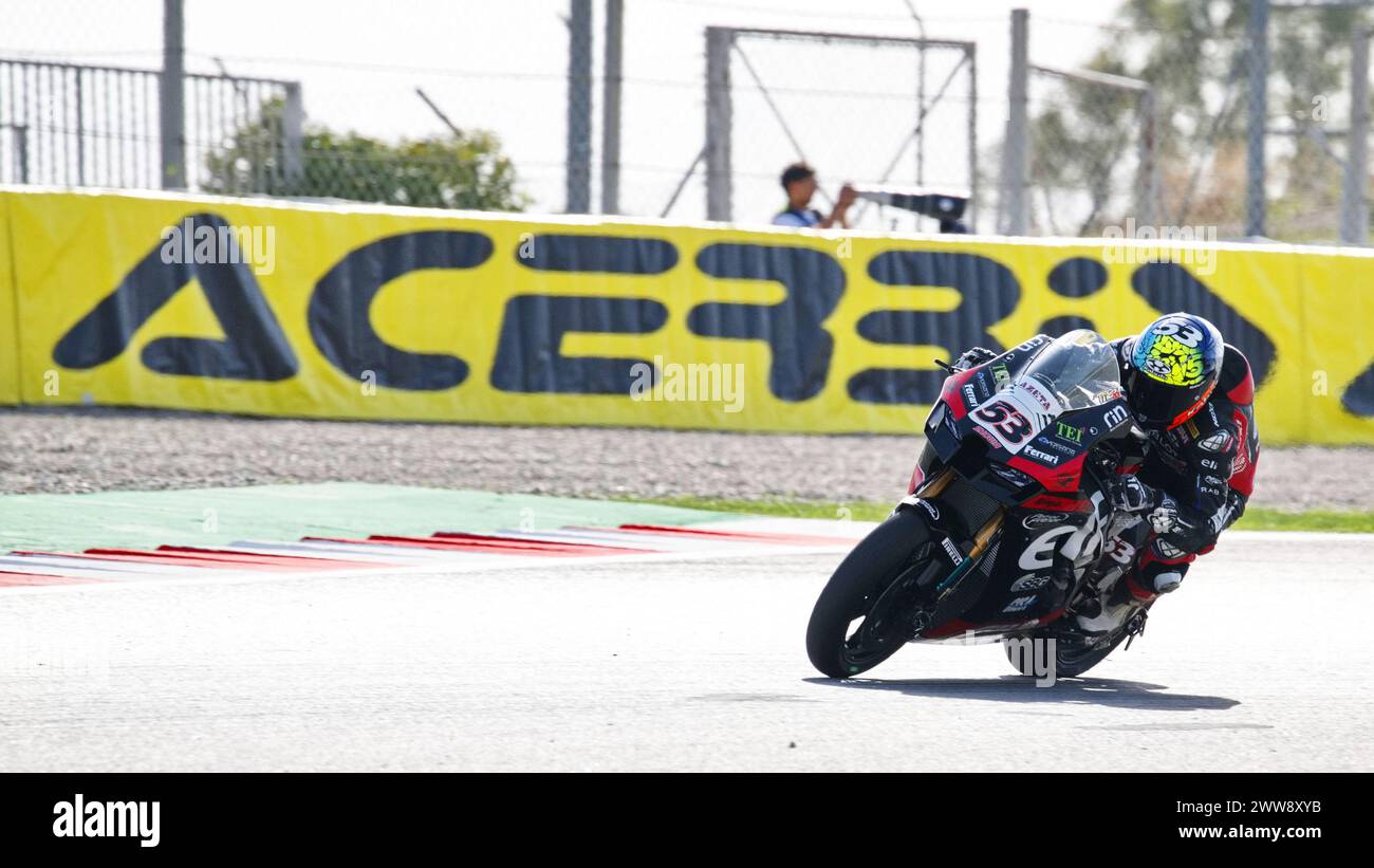 TITO RABAT (53) of Spain during the third MotoGP free practice