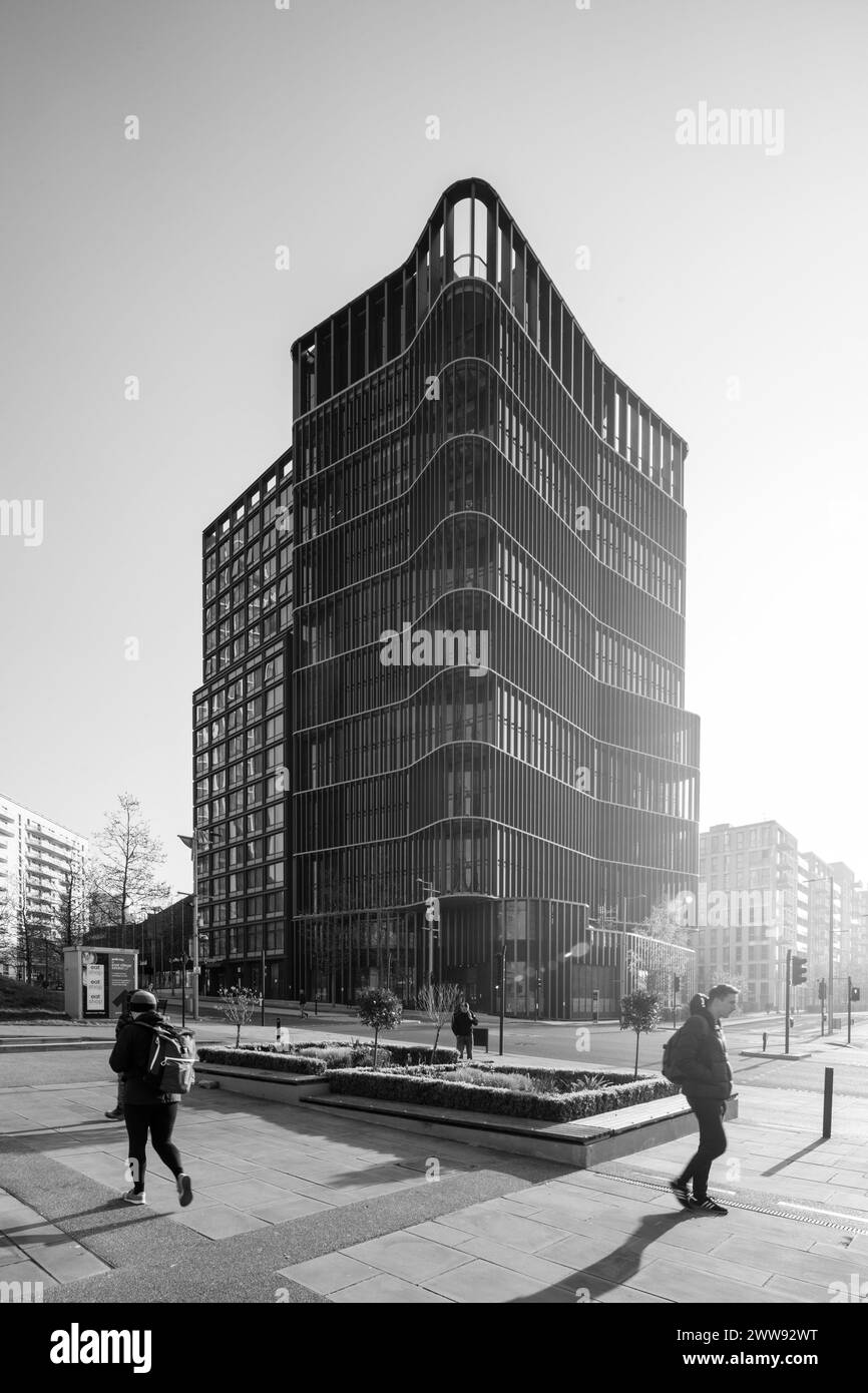 People Walking Passed The Building Early In The Morning The Gantry people-walking-passed-the-building-early-in-the-morning-the-gantry