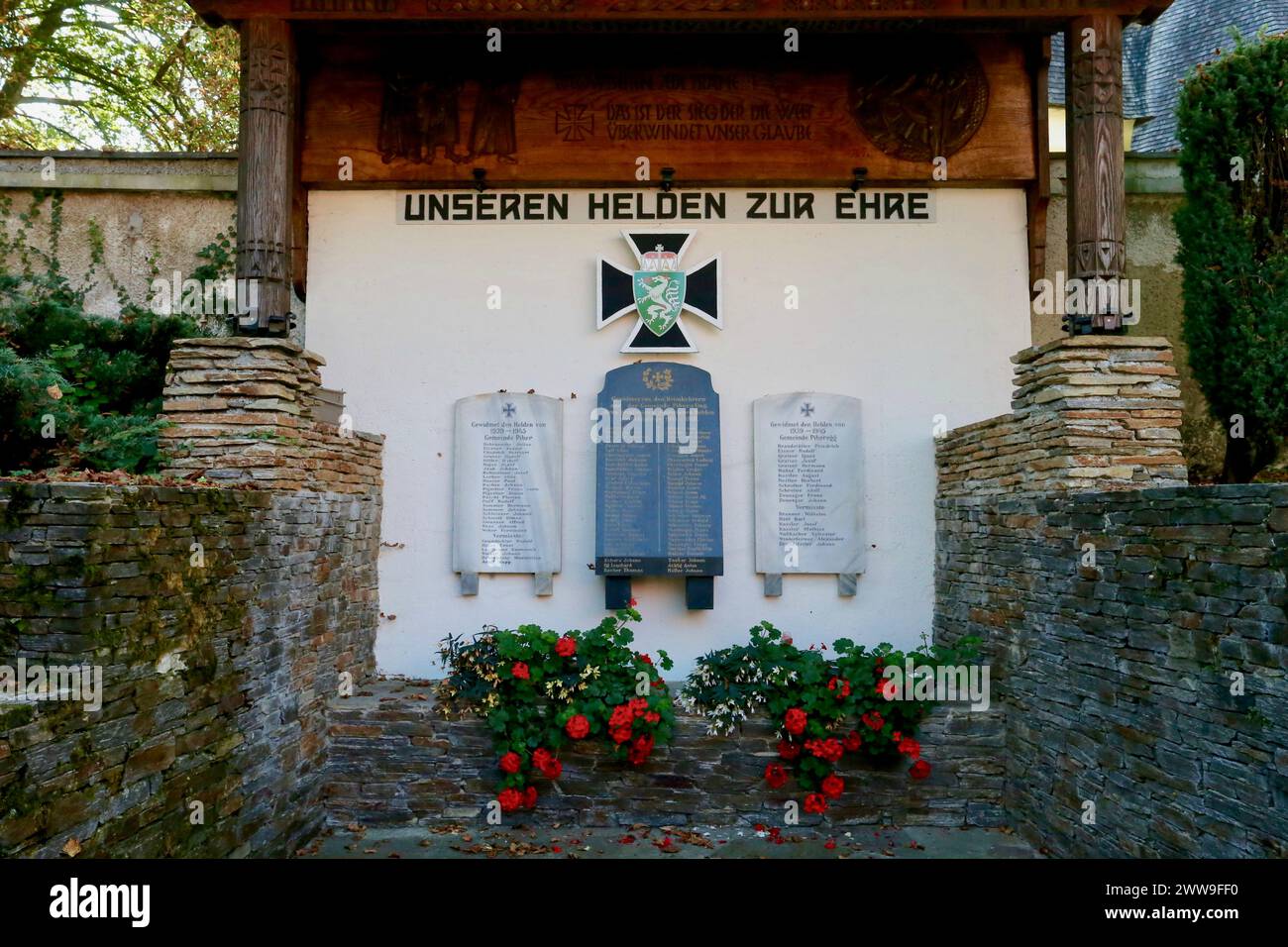 Piber War memorial, Piber, Styria, Austria. Stock Photo