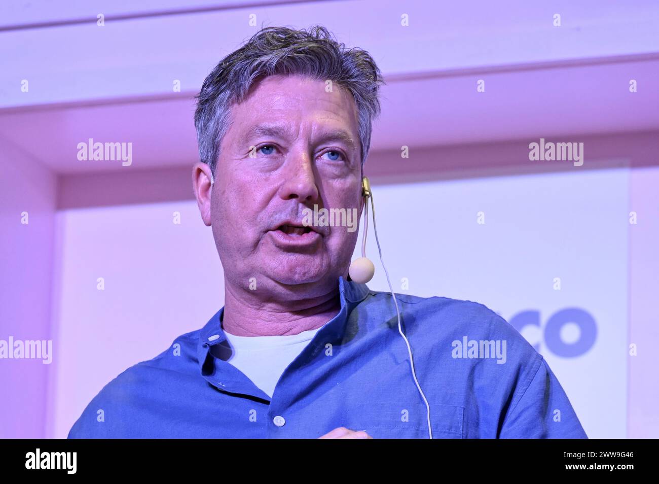 London, UK. John Torode. Ideal Home Show 2024 Olympia. Cooking ...