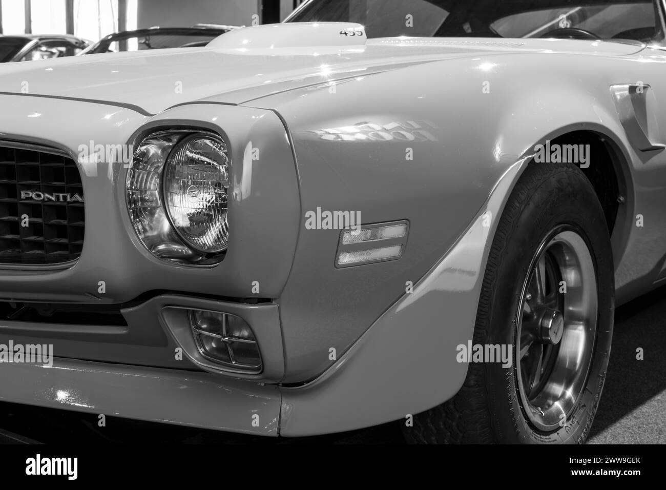 Sparkford.Somerset.United Kingdom.January 7th 2024.A Pontiac Firebird Trans Am from 1973  is on show at the Haynes Motor Museum in Somerset Stock Photo