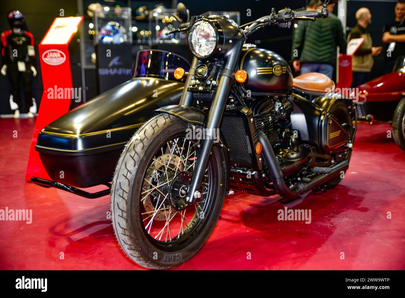 JAWA 300 perak sidecar Istanbul Turkiye 03 21 2024 Motobike 2024 Stock ...