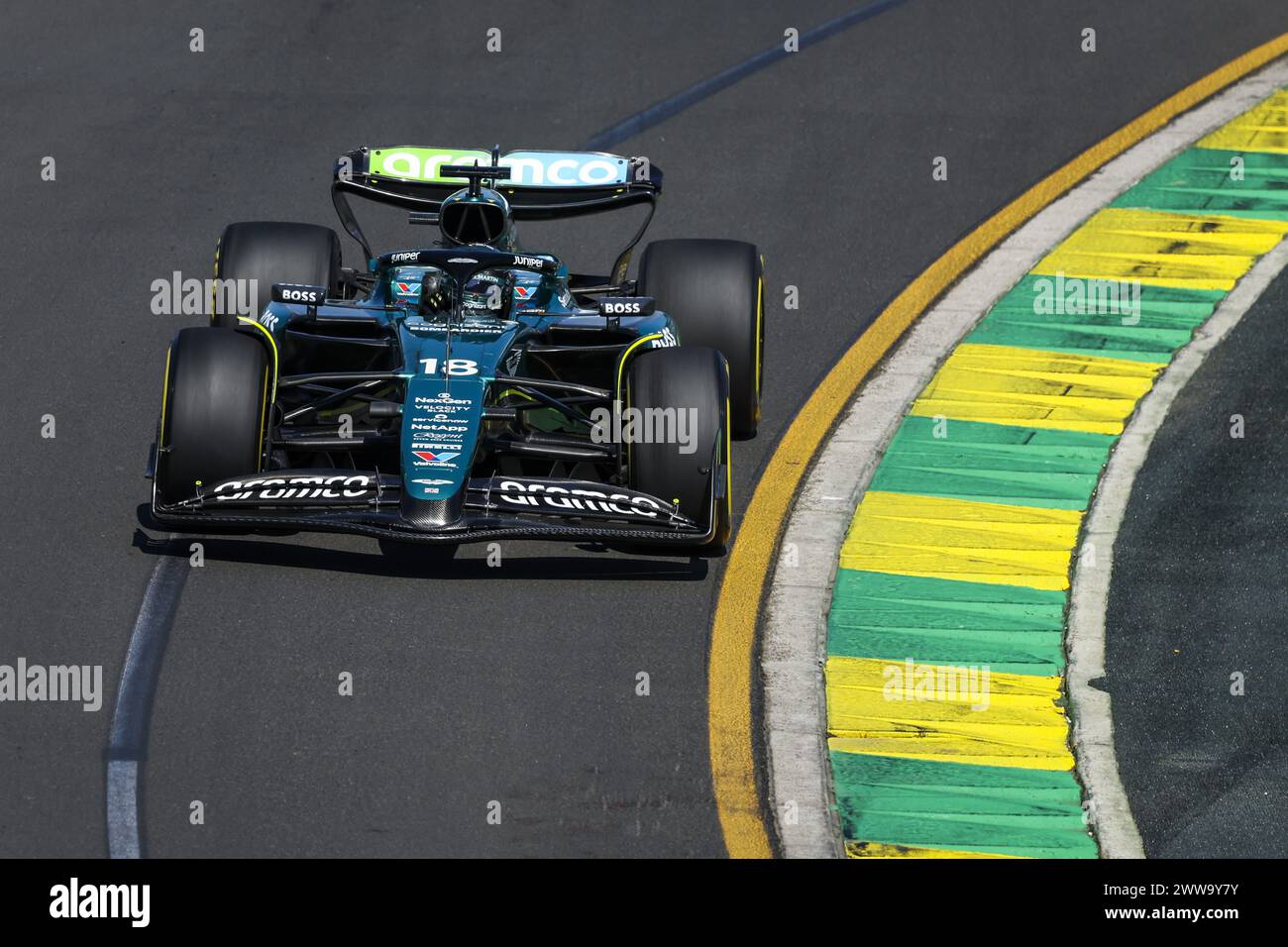 18 STROLL Lance (can), Aston Martin F1 Team AMR24, action during the