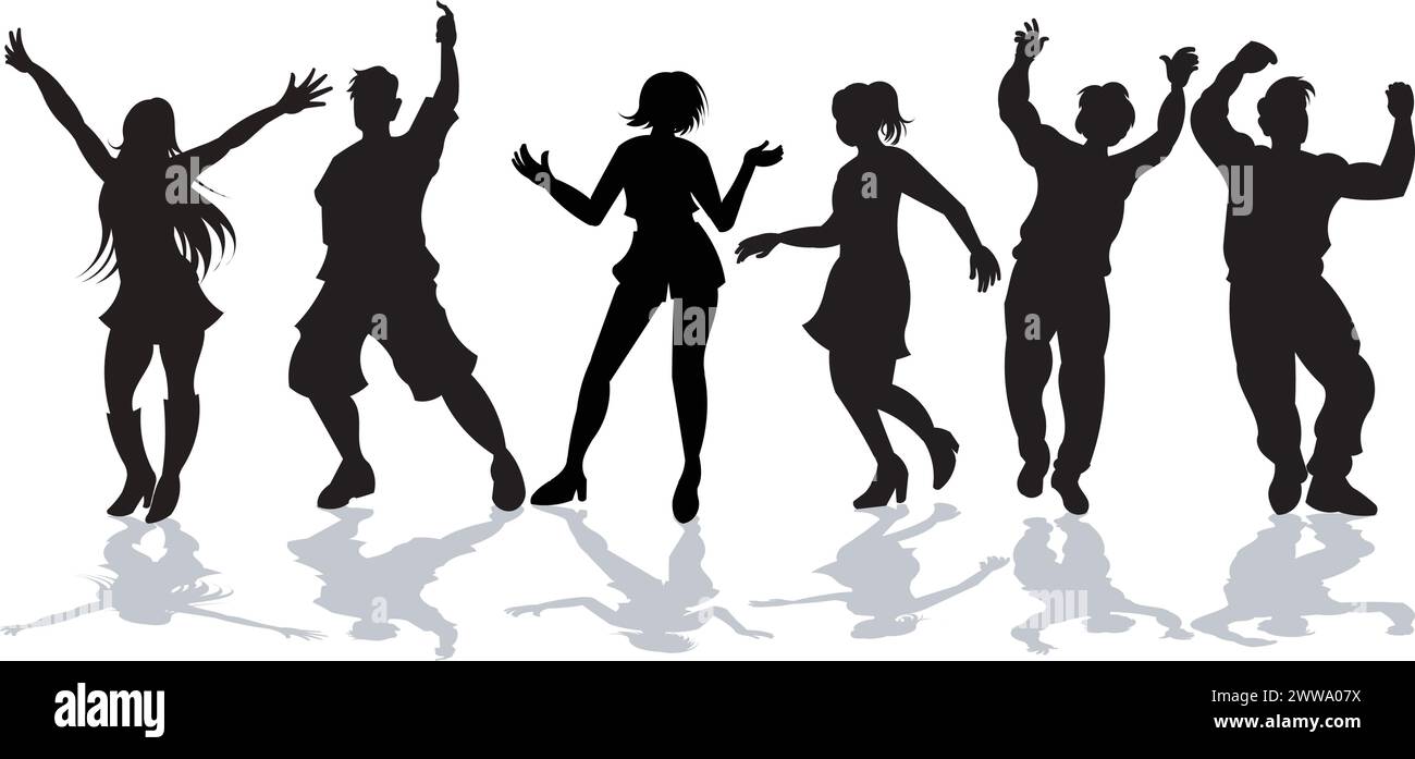 Party celebration dance movement Stock Vector Images - Alamy
