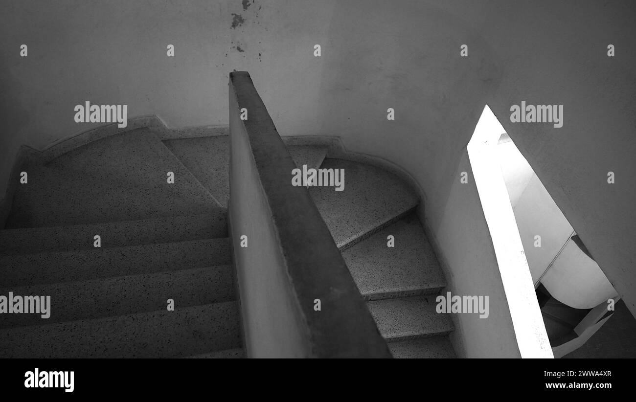 Cinemaric stairs Dark view Stock Photo