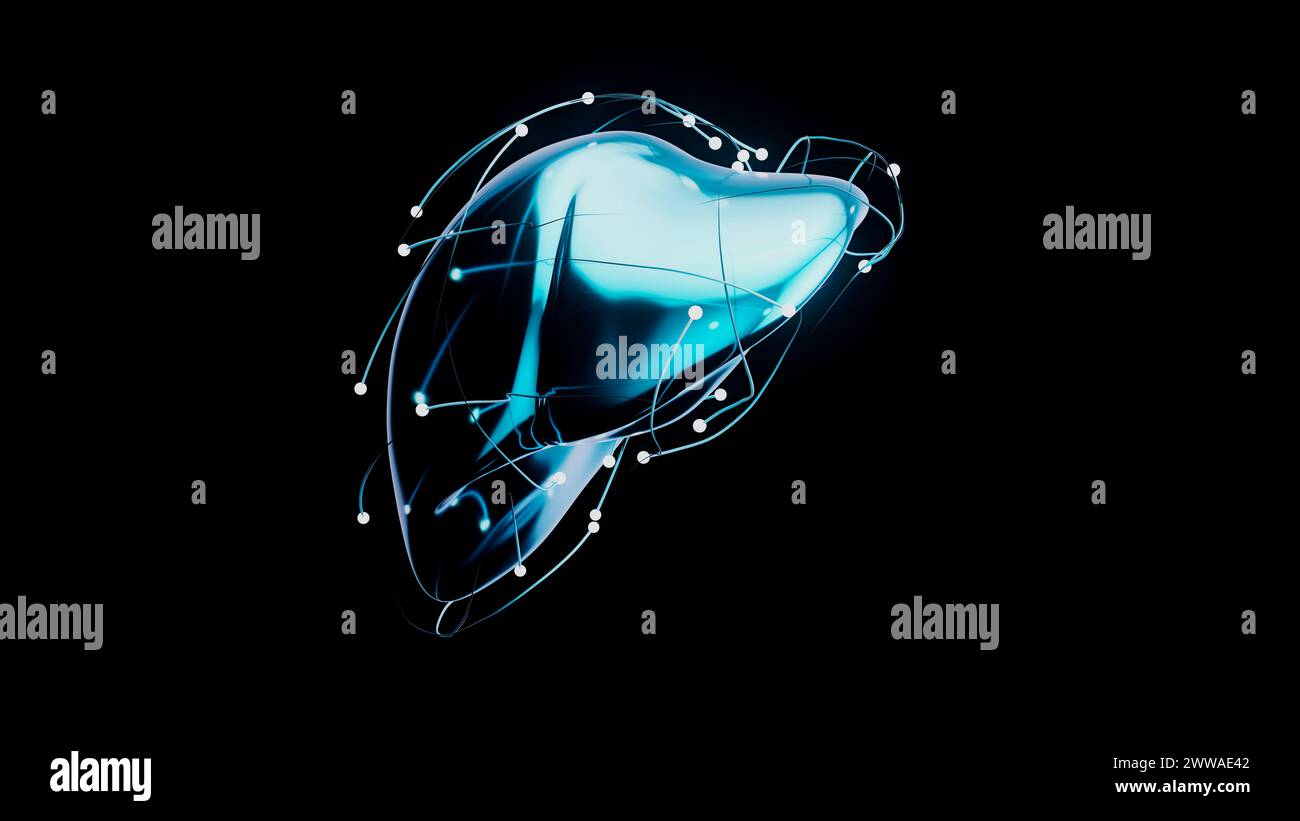 Visual Abstract Liver Liver, conceptual illustration Stock Photo - Alamy