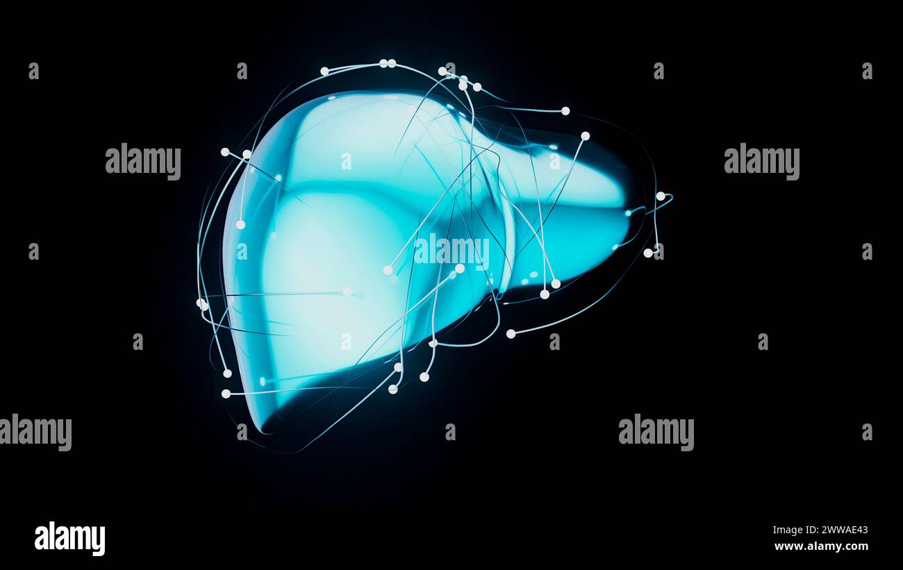 Visual Abstract Liver Liver, conceptual illustration Stock Photo - Alamy