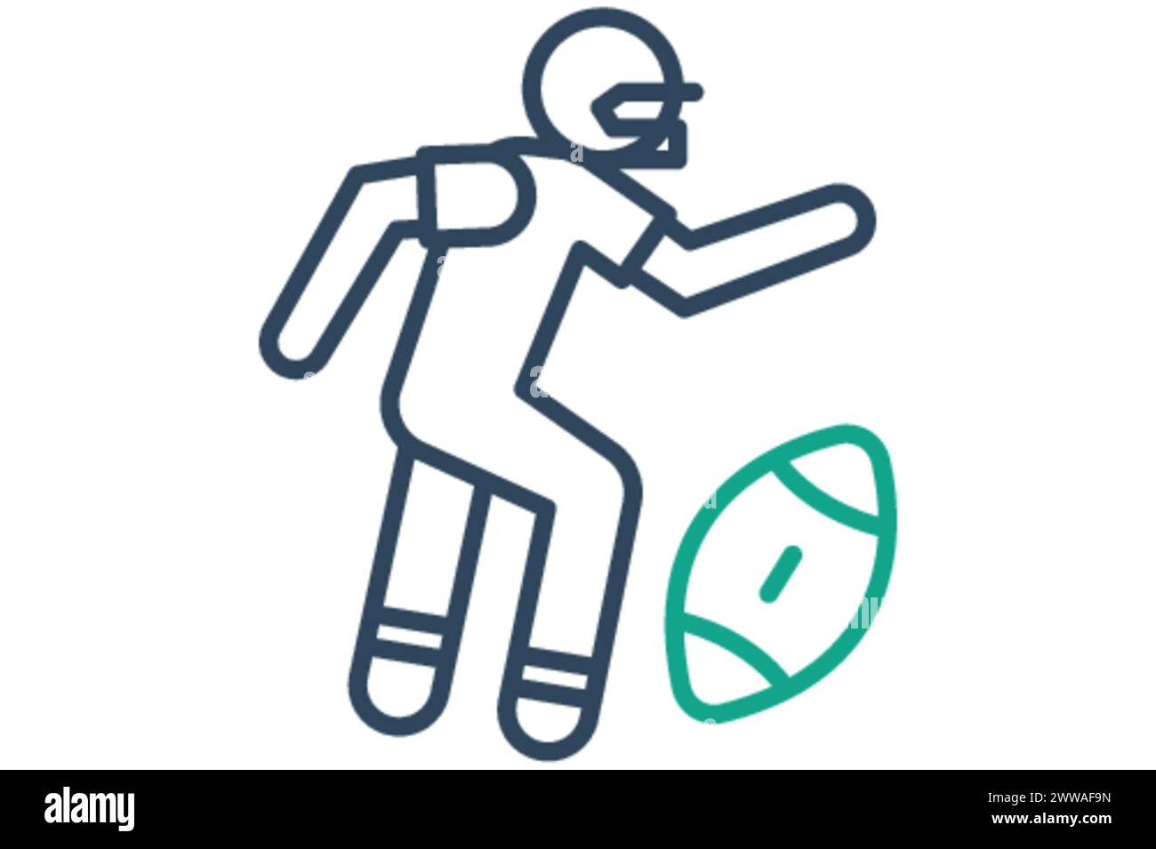 Rugby player Stock Vector Images - Alamy