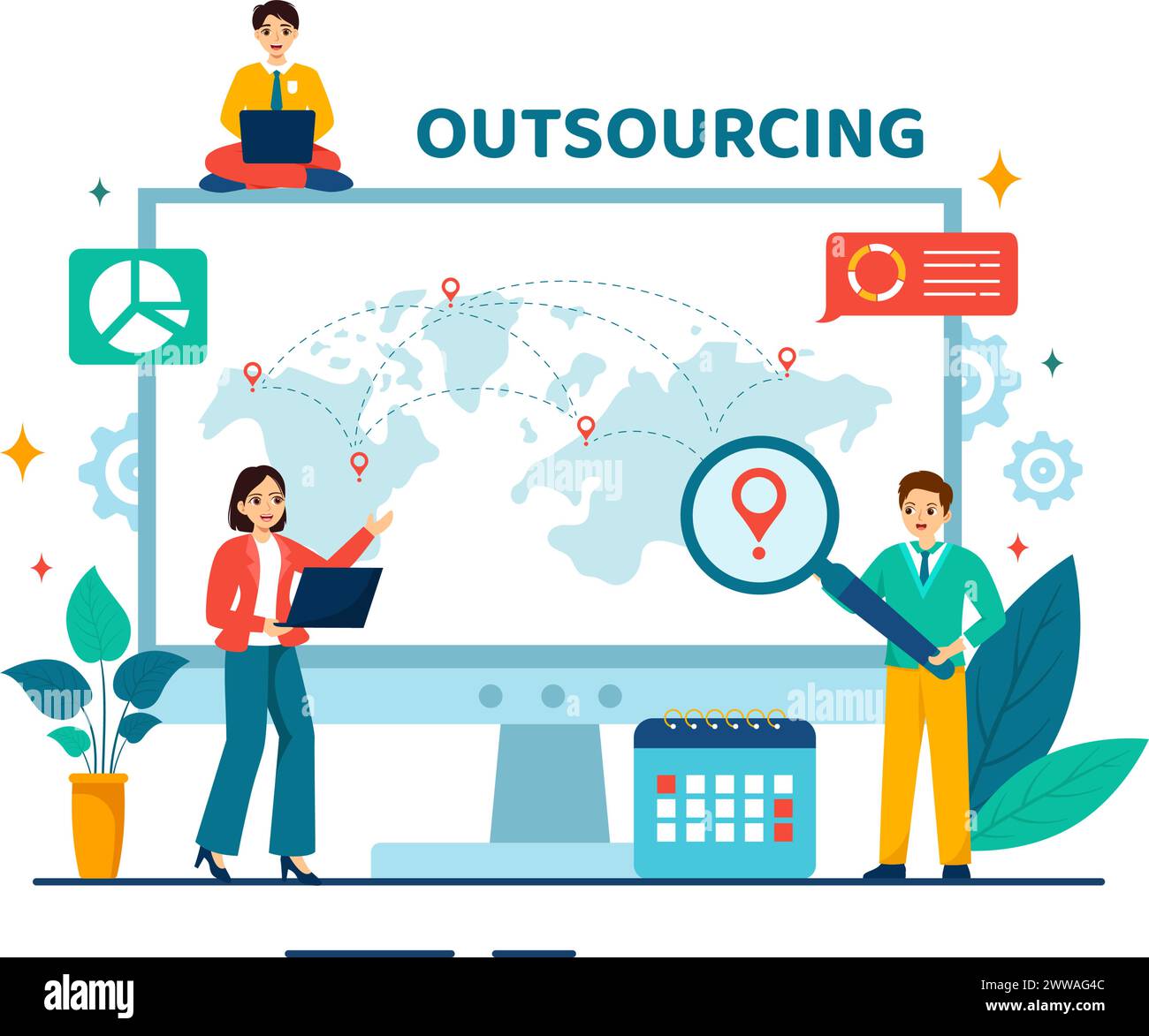Project Management Company Stock Vector Images Alamy