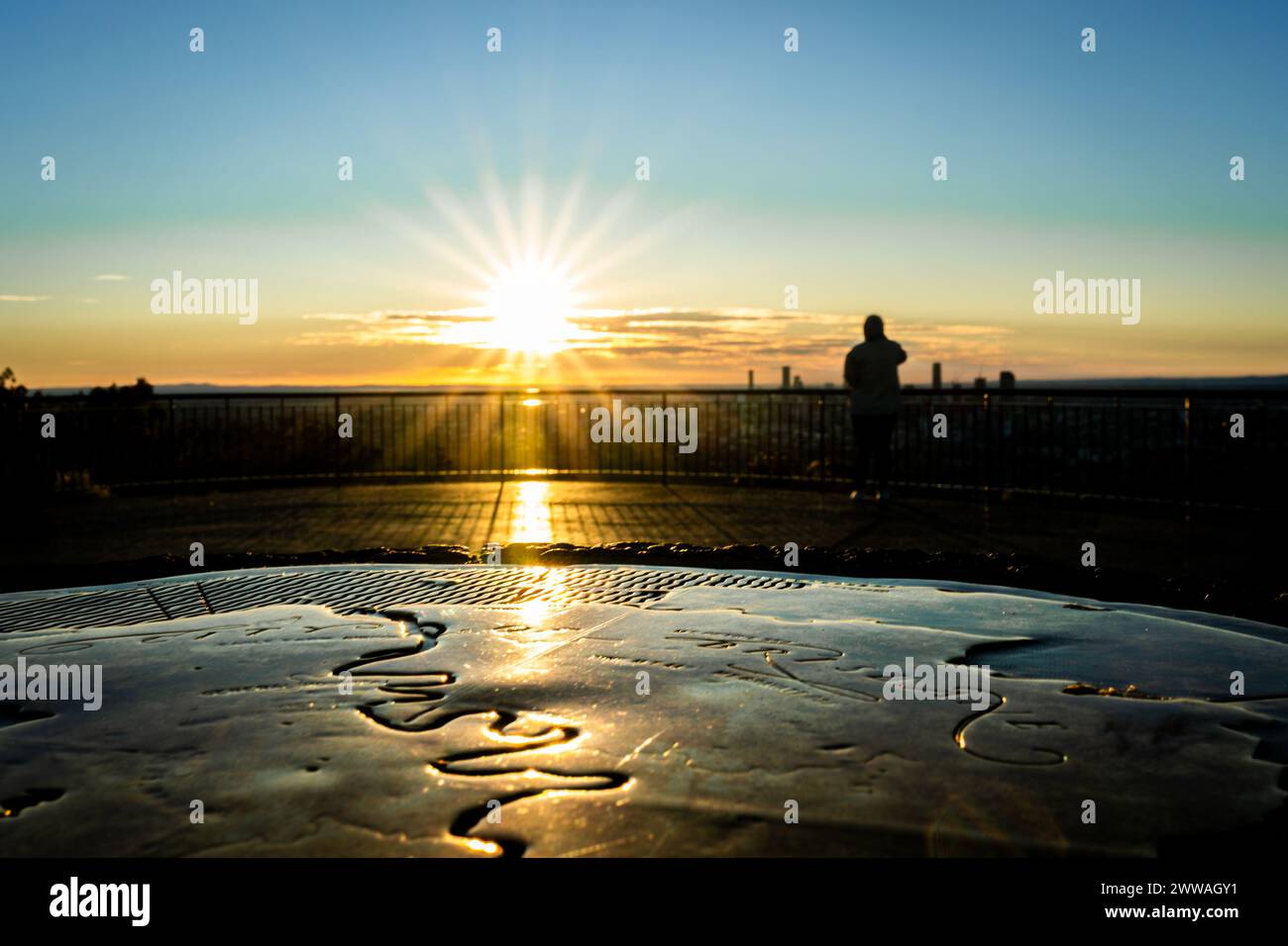 Sunrise casts golden glow on hi-res stock photography and images - Alamy