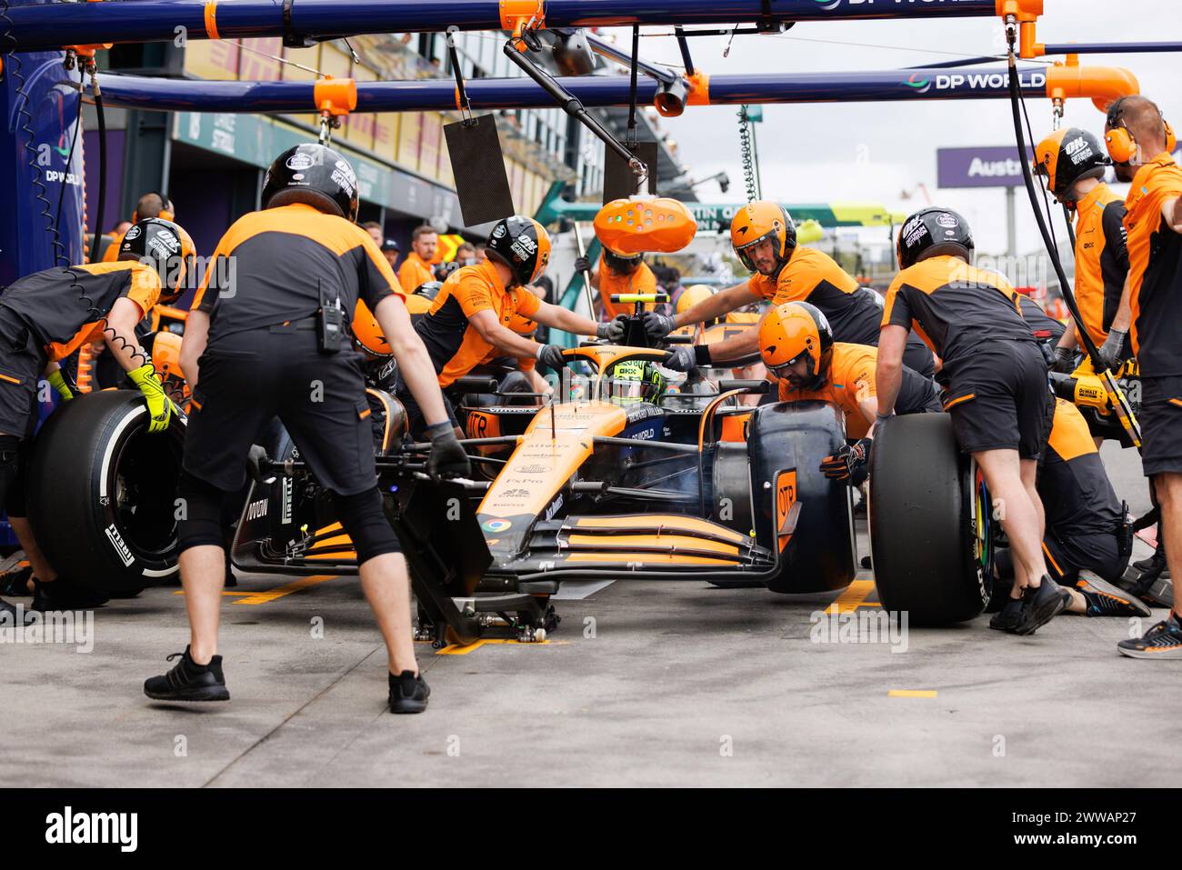 Melbourne, Australia. 23rd Mar, 2024. Lando Norris of Great Britain drives the (4) McLaren MCL37 during final practice ahead of the F1 Grand Prix of Australia at the Albert Park Grand Prix circuit. Credit: SOPA Images Limited/Alamy Live News Stock Photo