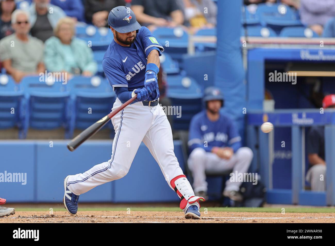 Dunedin, FL Toronto Blue Jays shortstop Isiah KinerFalefa (7) homers