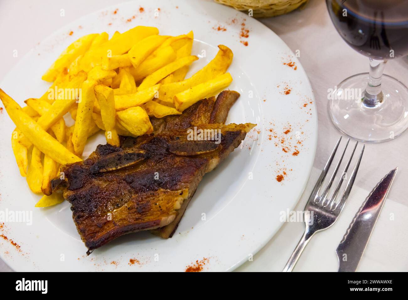 Grilled pork ribs with golden crust Stock Photo - Alamy