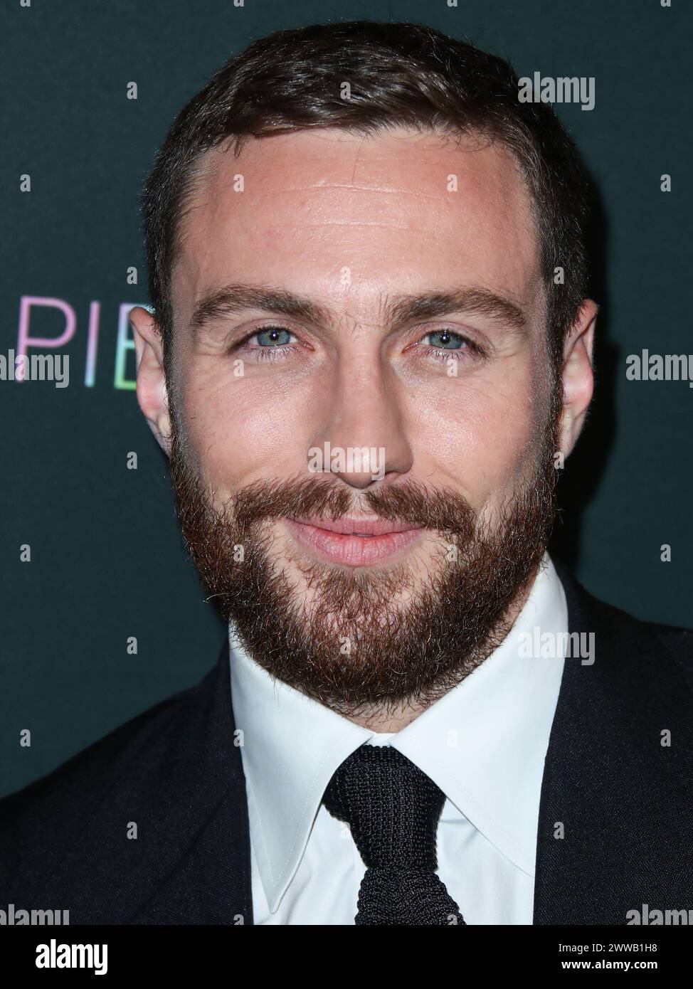 (FILE) Aaron Taylor-Johnson is the latest actor reportedly offered a license to kill and succeed Daniel Craig as the new James Bond (007). WEST HOLLYWOOD, LOS ANGELES, CALIFORNIA, USA - DECEMBER 04: Actor Aaron Taylor-Johnson arrives at the Los Angeles Special Screening Of Momentum Pictures' 'A Million Little Pieces' held at The London Hotel West Hollywood at Beverly Hills on December 4, 2019 in West Hollywood, Los Angeles, California, United States. (Photo by Xavier Collin/Image Press Agency) Stock Photo