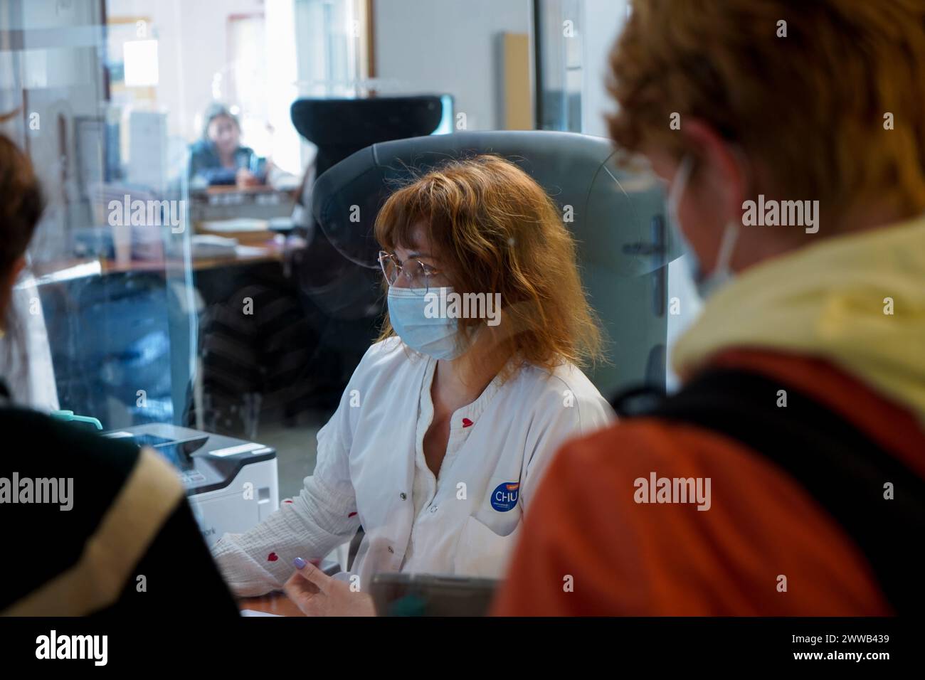 Er Reception Reception of the emergency department of a university hospital Stock ...