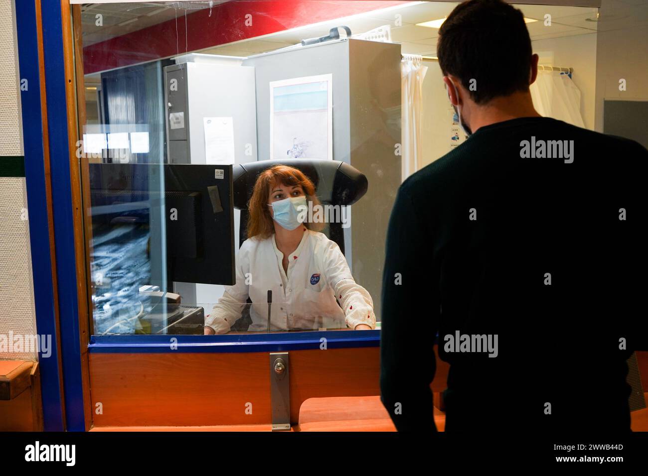 Patient in the emergency department of a university hospital. This ...