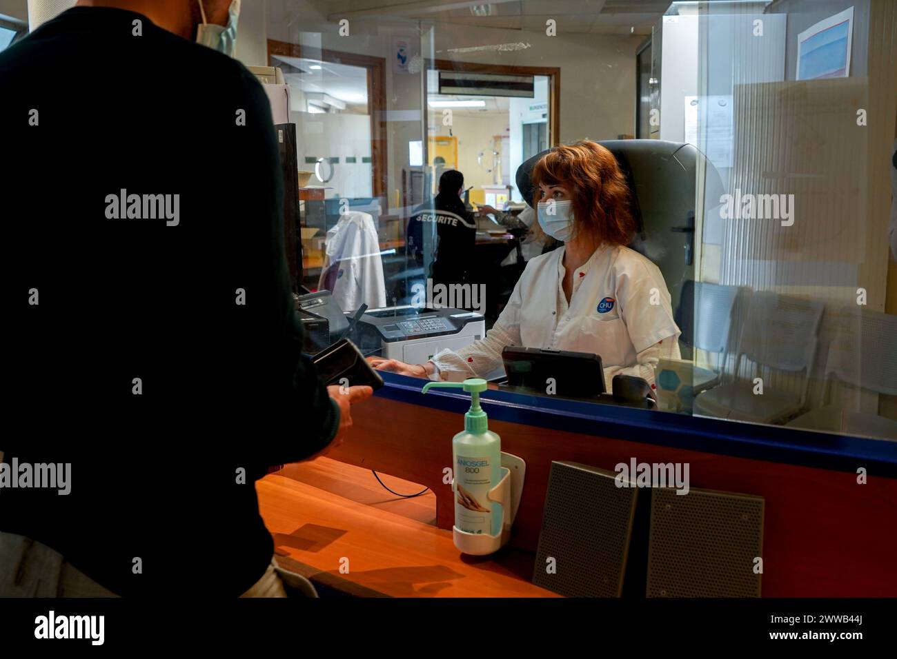 Patient in the emergency department of a university hospital. This ...