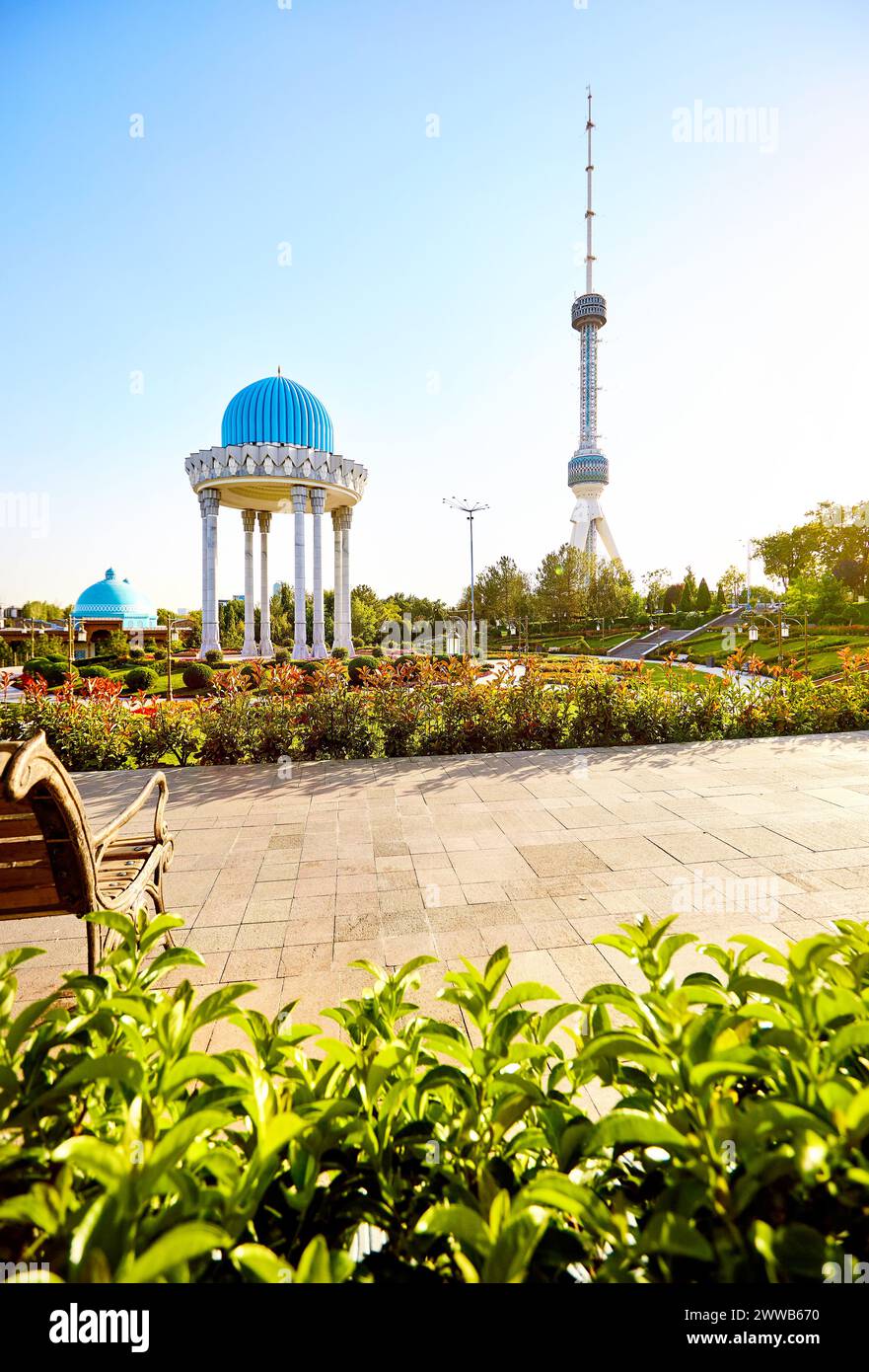 The Tashkent Television TV Tower Toshkent Teleminorasi and memorial ...