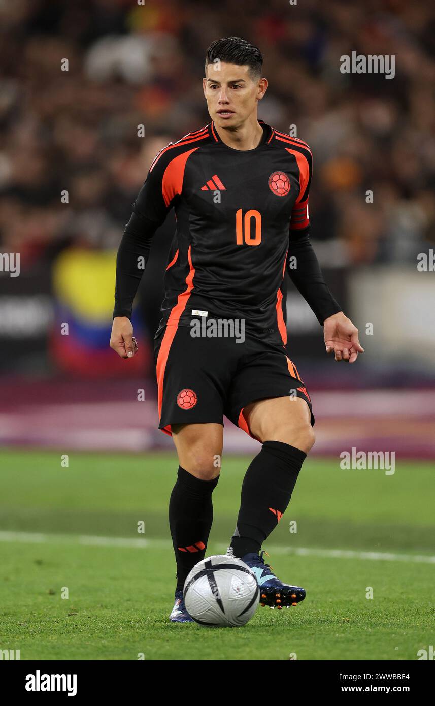 London, UK. 22nd Mar, 2024. James Rodriguez of Colombia during the International Friendly match at the London Stadium, London. Picture credit should read: David Klein/Sportimage Credit: Sportimage Ltd/Alamy Live News Stock Photo