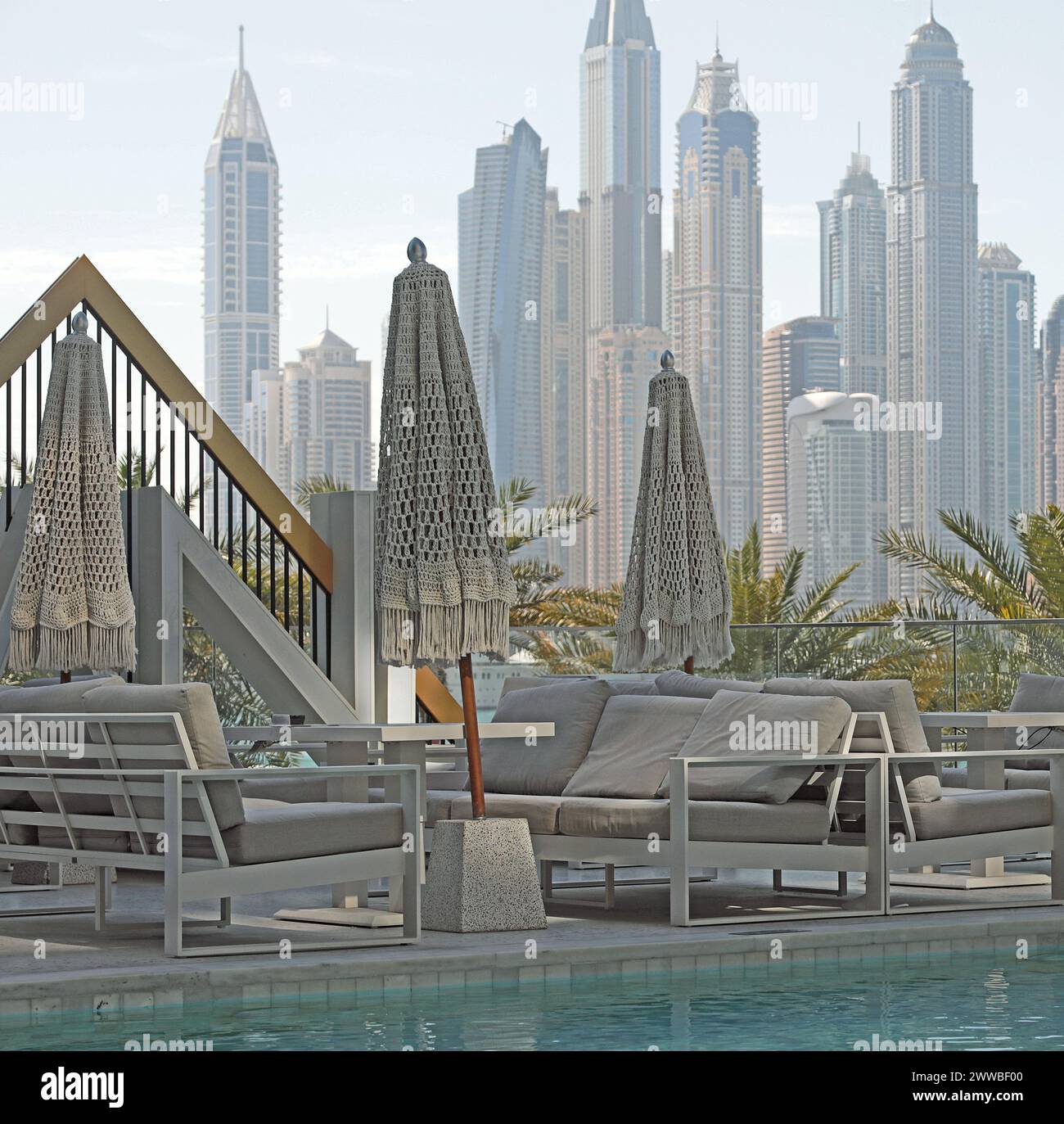 A view of Dubai Marina, Dubai, UAE Stock Photo
