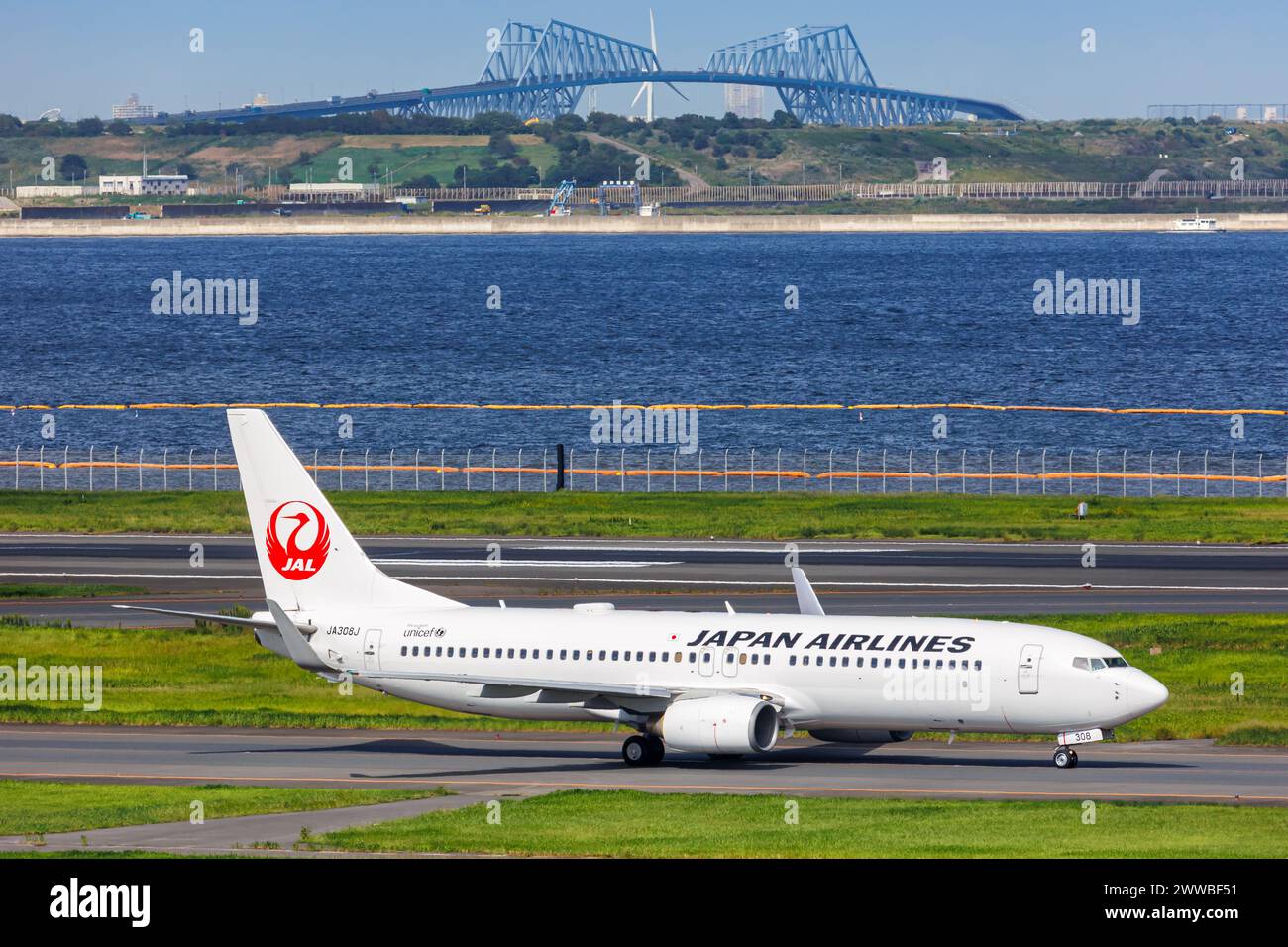 Japan airlines 737 800 hi-res stock photography and images