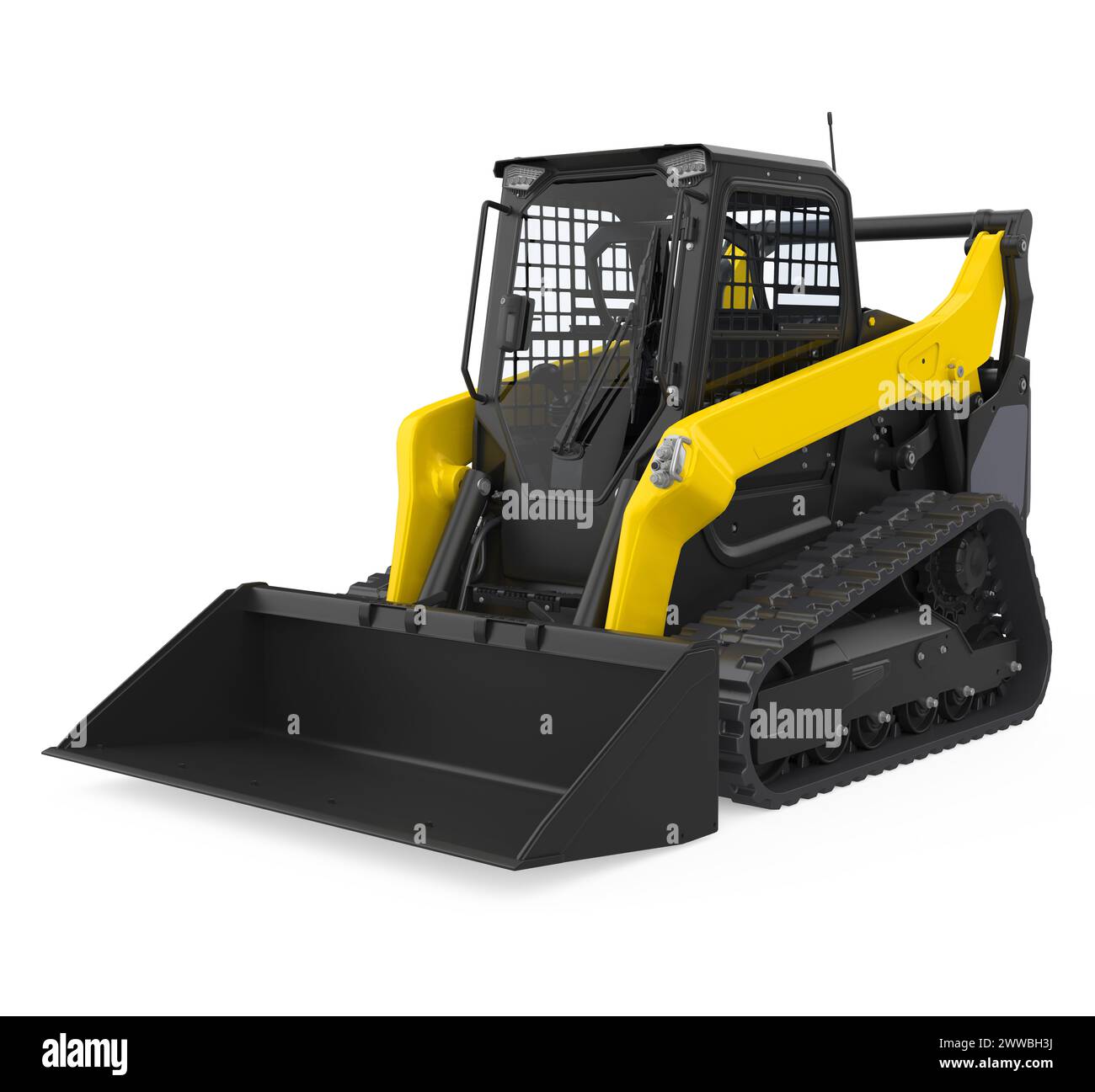 Skid-steer Loader Isolated Stock Photo - Alamy