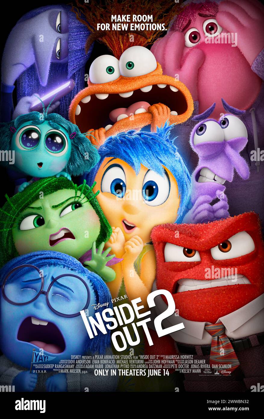 INSIDE OUT 2 (2024), directed by KELSEY MANN. Credit Pixar Animation