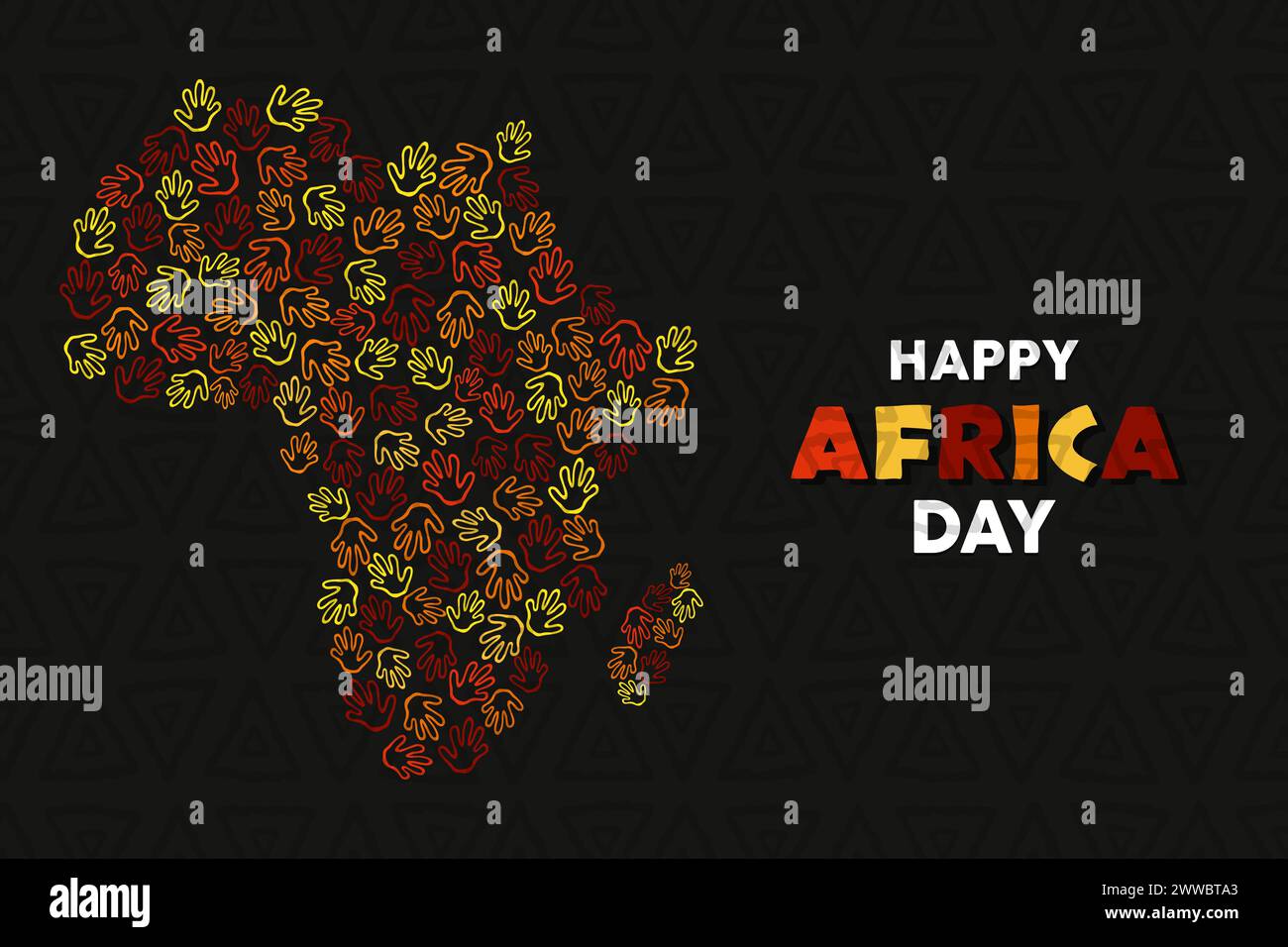 Africa day tribal art continent shape celebrating African unity . Eps ...