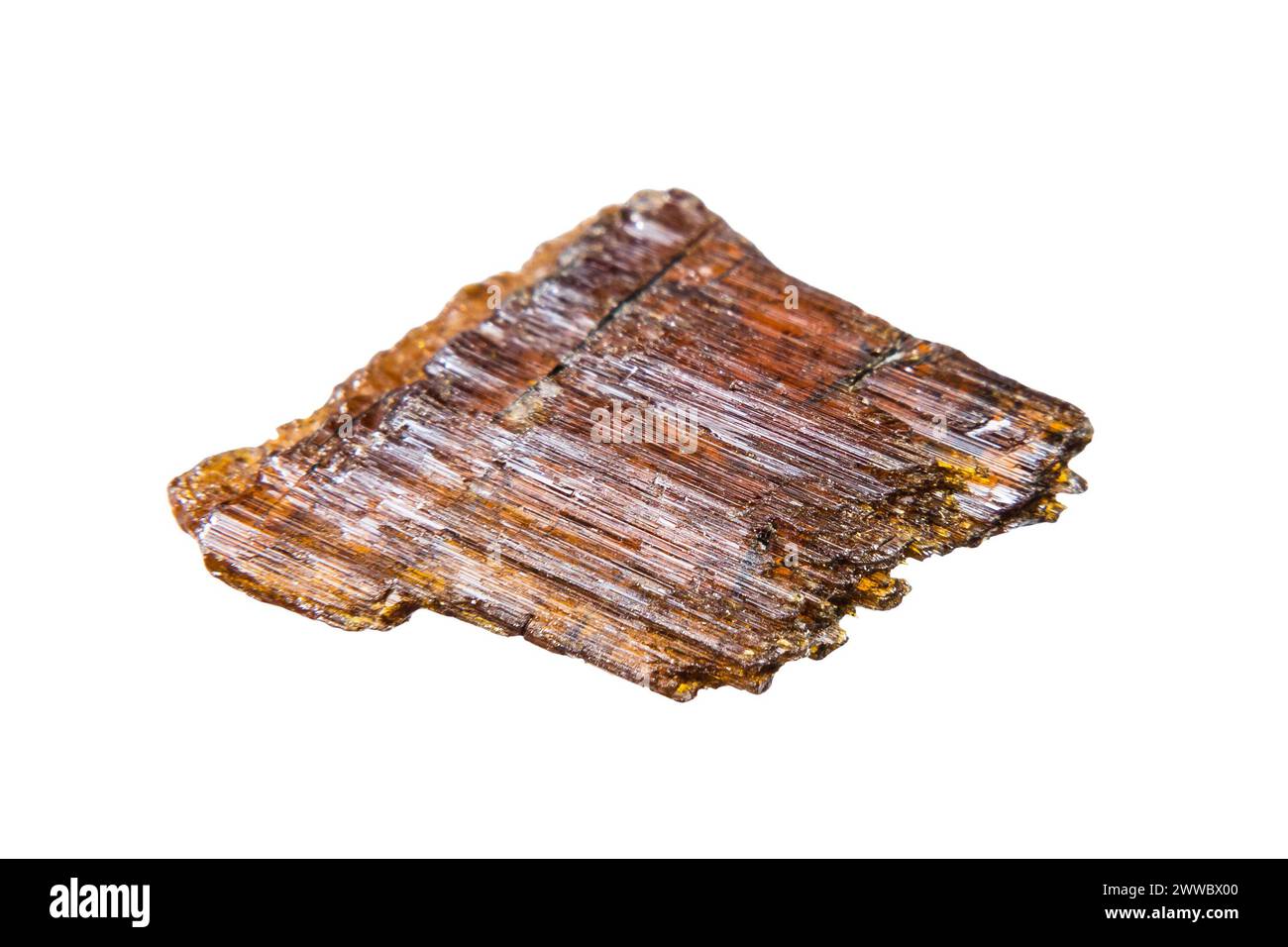 Lab Rutile Rough close up of sample of natural stone from geological collection - rough ...