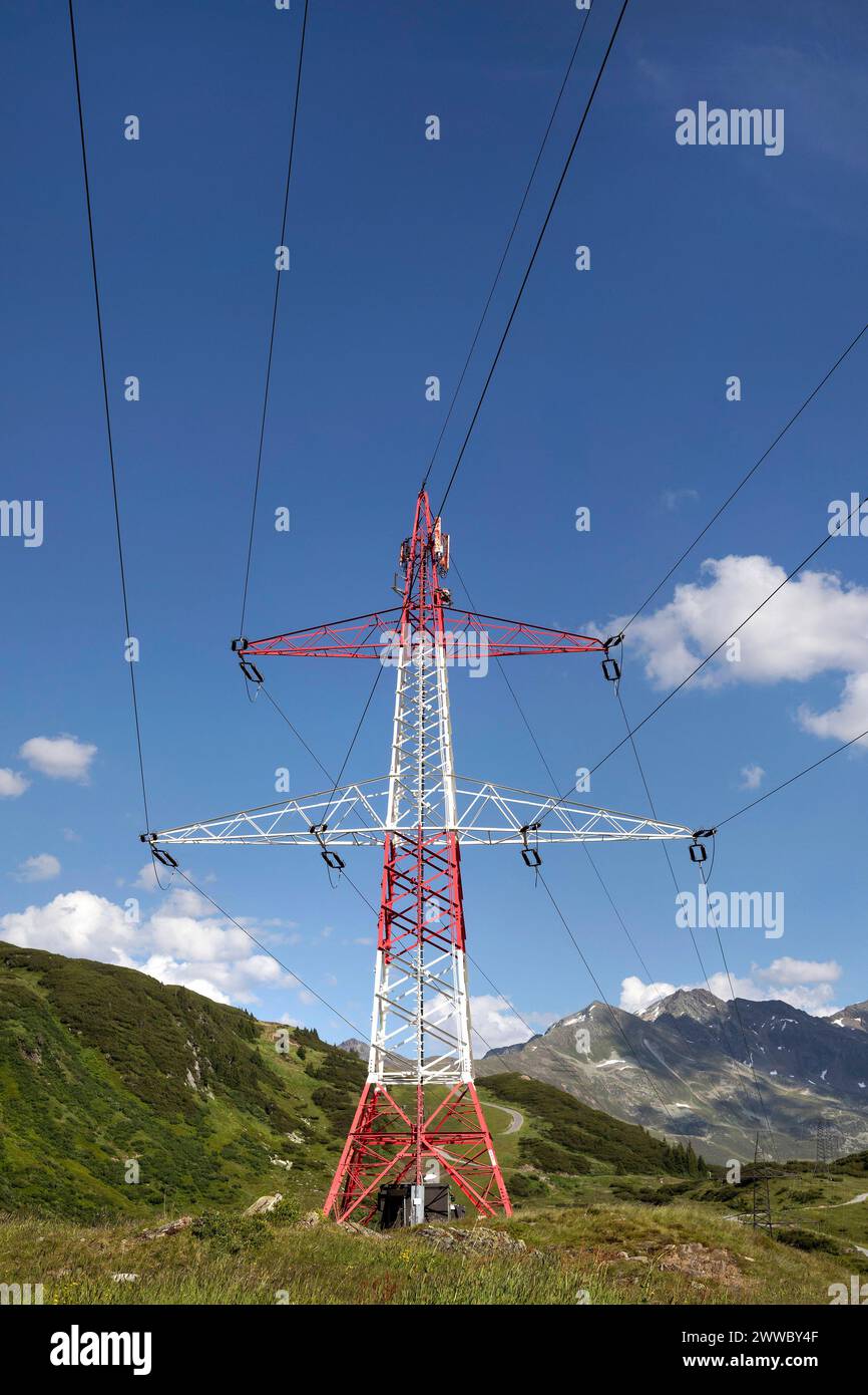 Electricity Pylon, High-voltage Pylon Stock Photo - Alamy