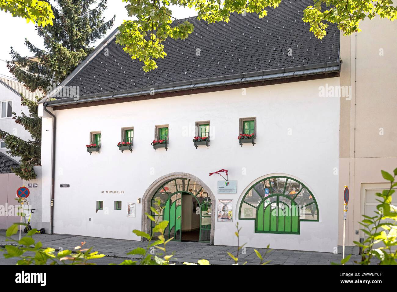 Kulturhaus, Former Granary, Wels City, Upper Austria, Austria Stock Photo