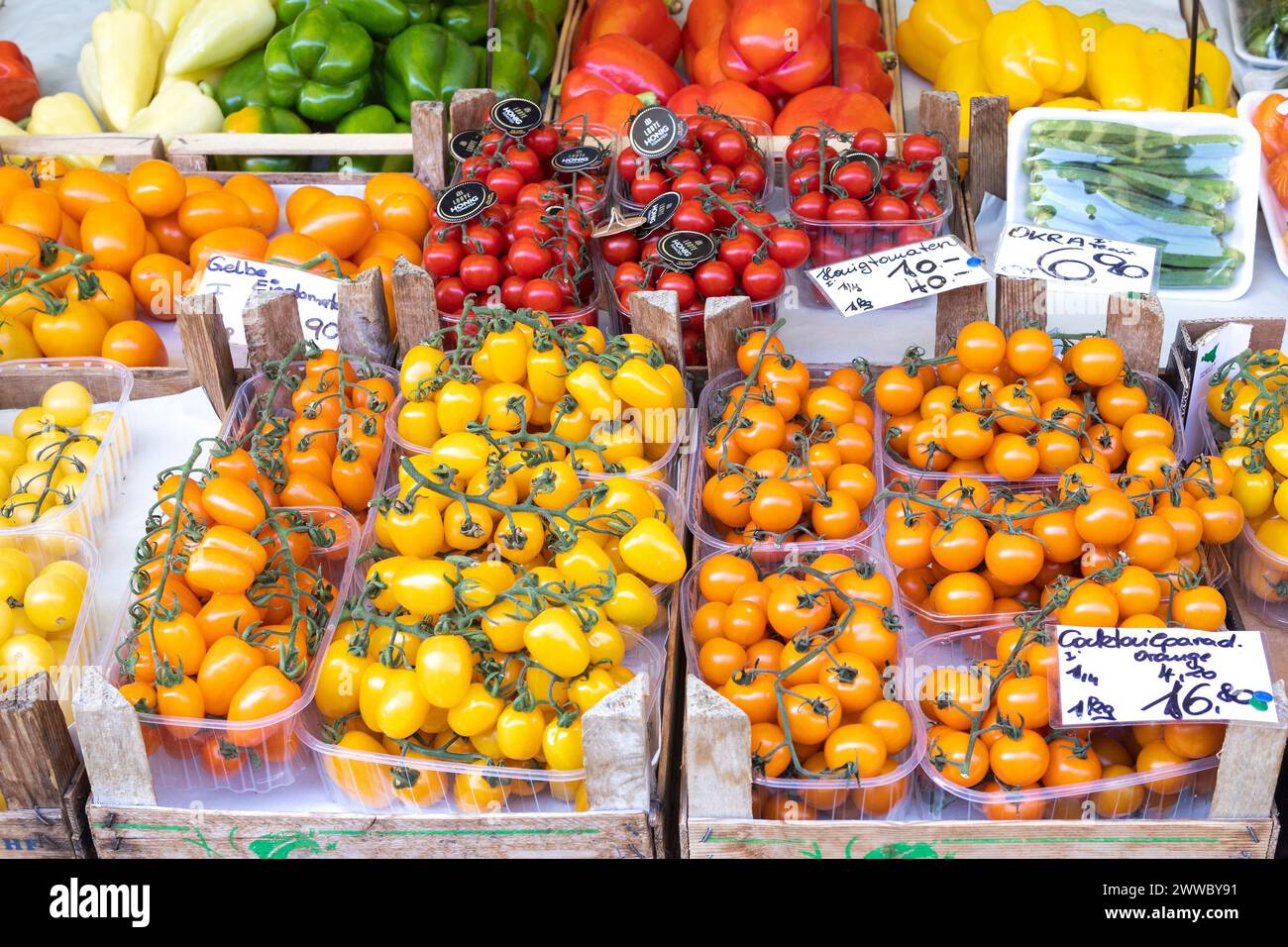 Vegetable Market Stock Photo