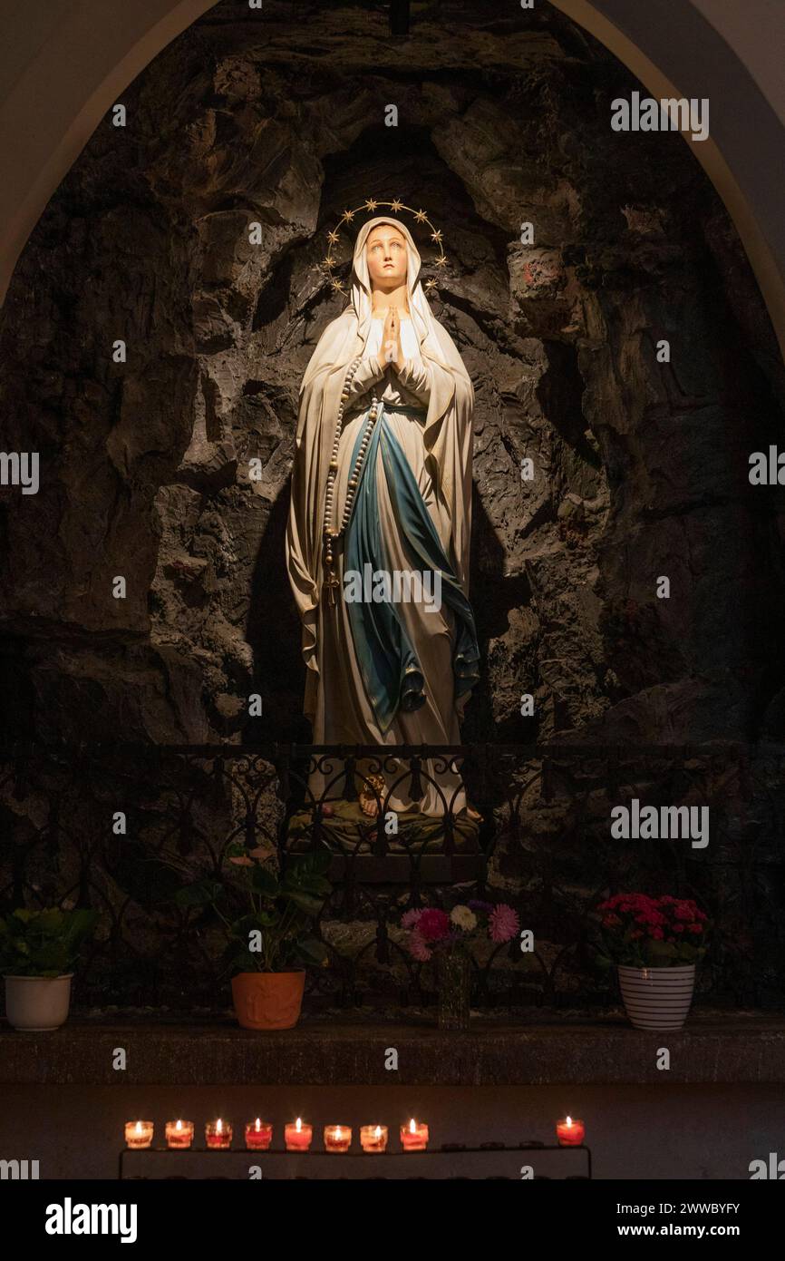 Holy Mary, Parish Church Wels Stadt, Upper Austria, Austria Stock Photo