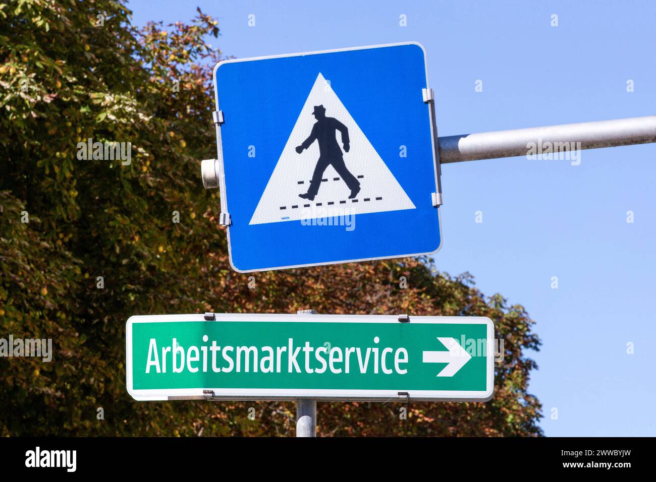 AMS Public Employment Service, Austria Stock Photo