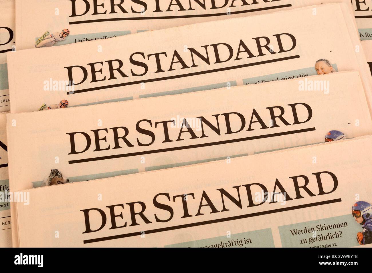 Der Standard, Austrian Daily Newspaper Stock Photo