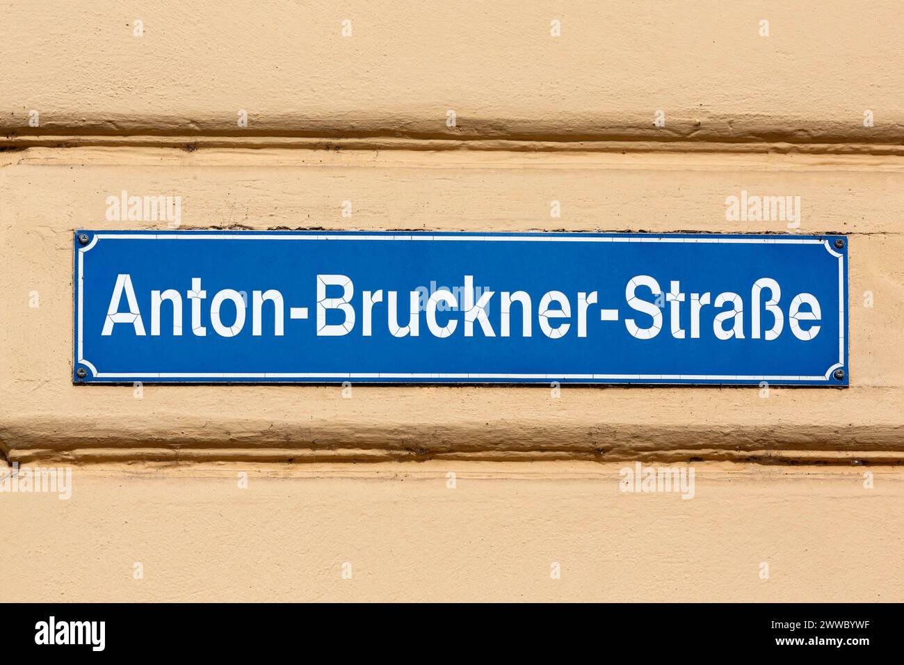 Anton Bruckner Straße, Ansfelden Upper Austria, Austria Stock Photo