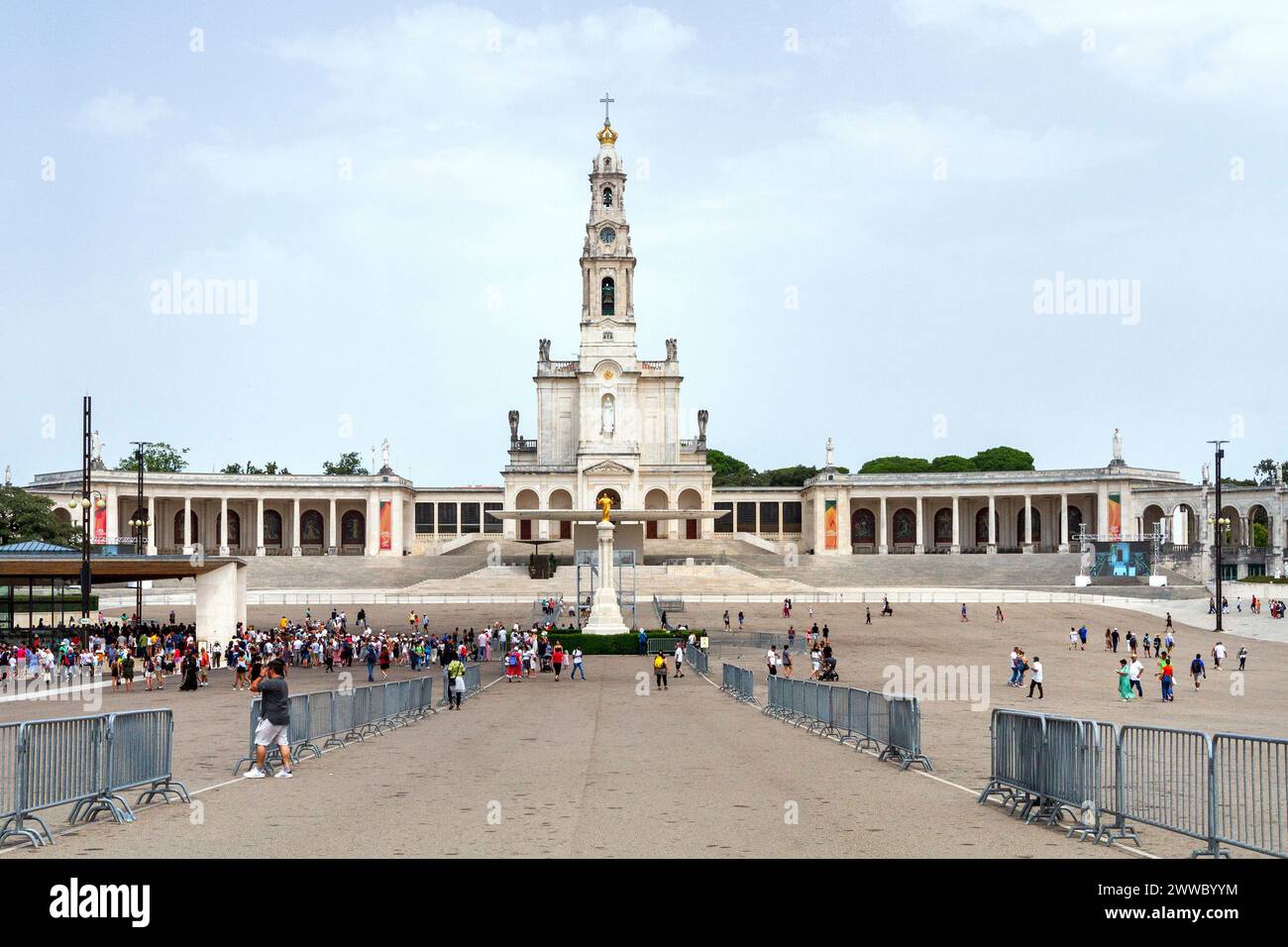 Basilica Of Our Lady Of The Rosary Of Fatima, Portugal Stock Photo