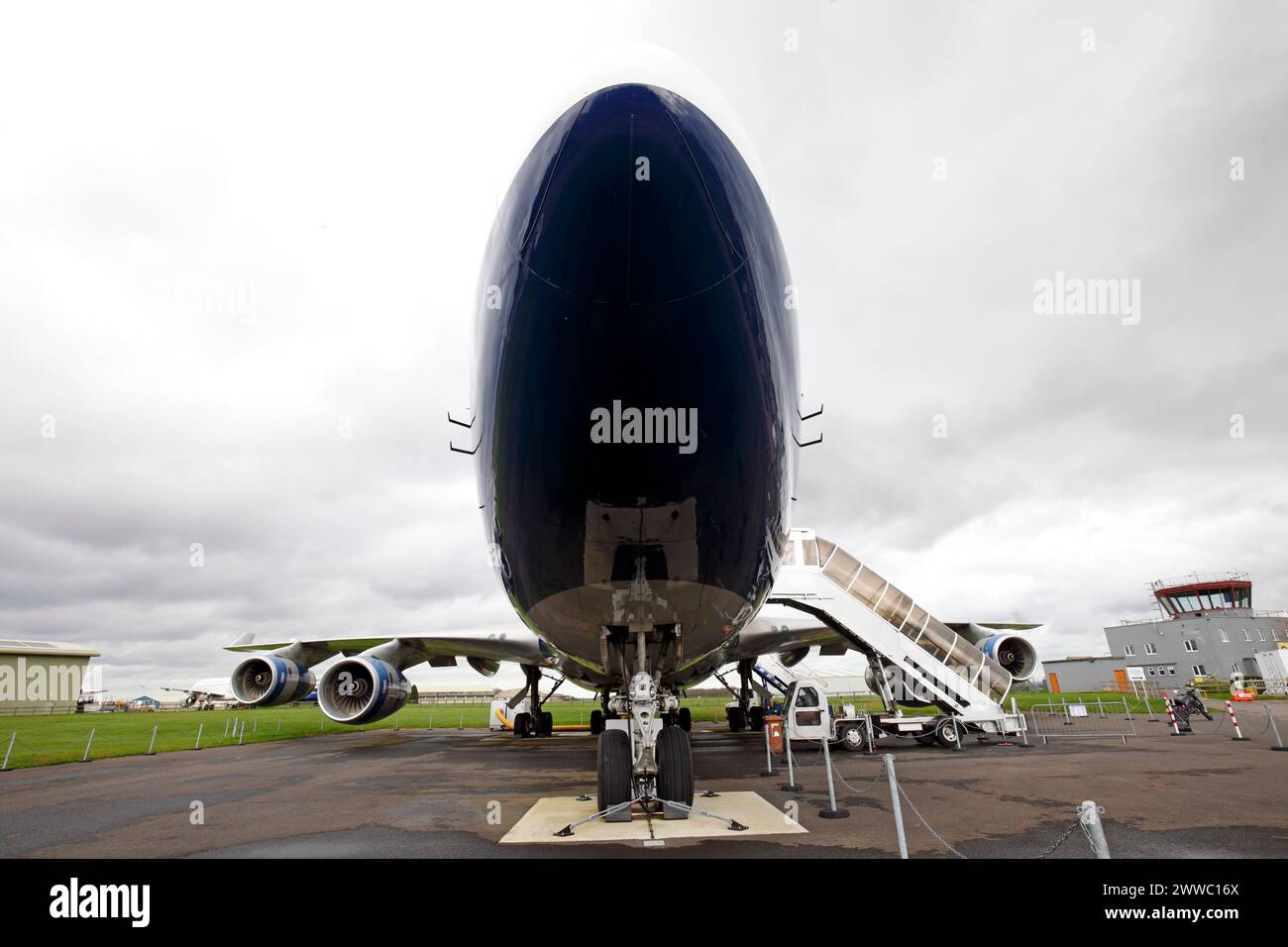 Boeing 747 Negus, static display at Cotswold airport, EGBP. GCIVB. Sir