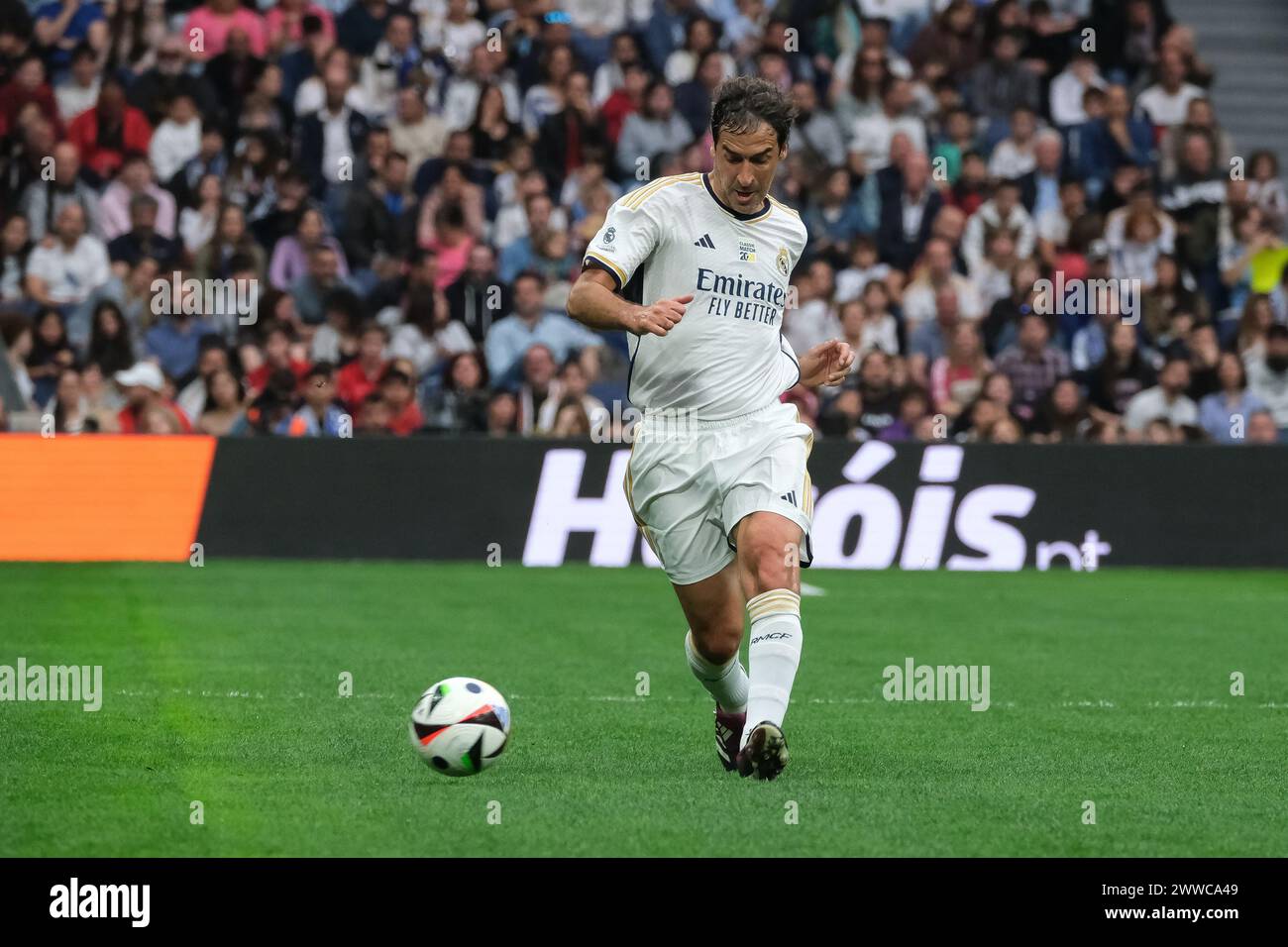 Raúl González Blanco  on during the Corazon Classic 2024 charity football match between Real Madrid and FC Porto, at the Santiago Bernabeu stadium in Stock Photo