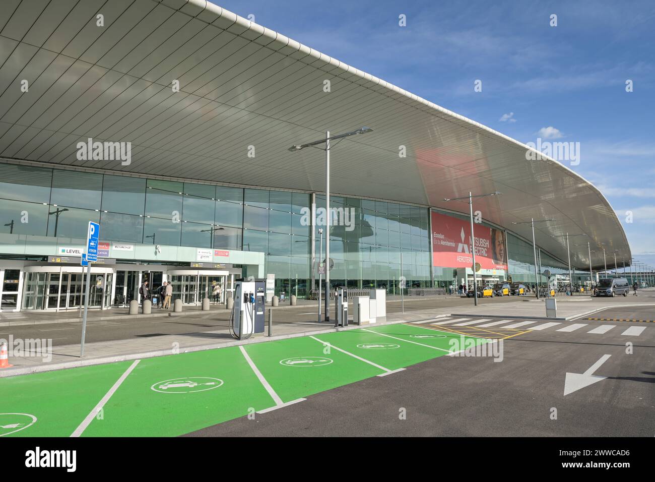Terminal 1, Flughafen Josep Tarradellas Barcelona-El Prat, BCN, Barcelona, Katalonien, Spanien Stock Photo