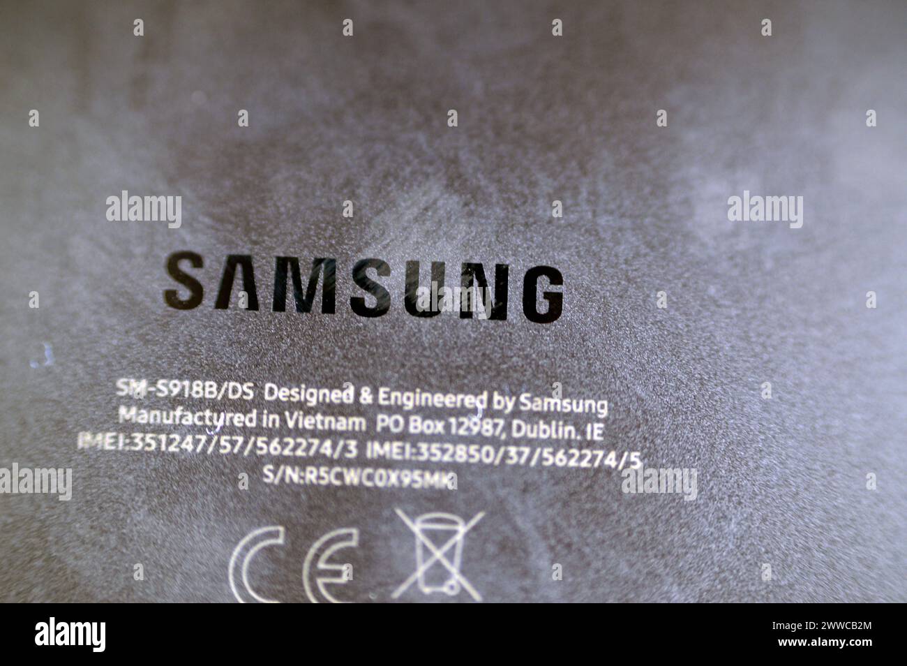 Cairo, Egypt, March 22 2024 The Samsung Galaxy S23 Ultra, highend