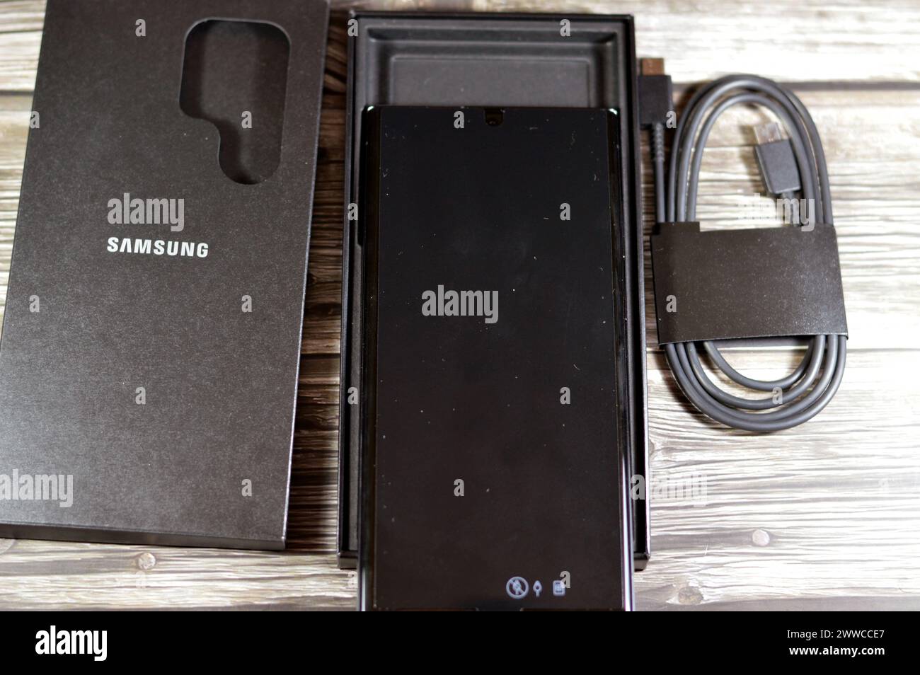 Cairo, Egypt, March 22 2024 The Samsung Galaxy S23 Ultra, highend