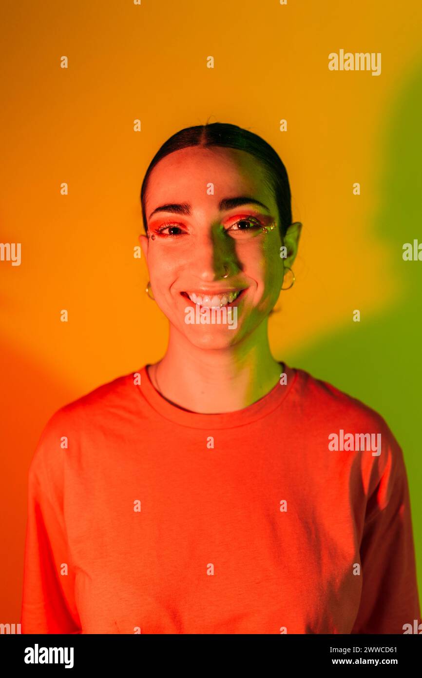 Orange coloured t shirt hi-res stock photography and images - Alamy