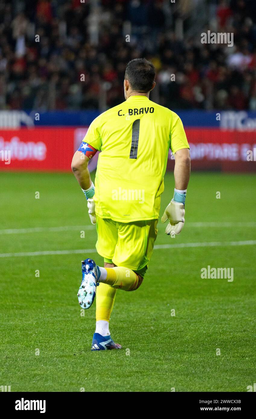 Parma, Italy. 22nd Mar, 2024. Chile Goalkeeper Claudio Bravo Portrait during Albania vs Chile, Friendly football match in Parma, Italy, March 22 2024 Credit: Independent Photo Agency/Alamy Live News Stock Photo