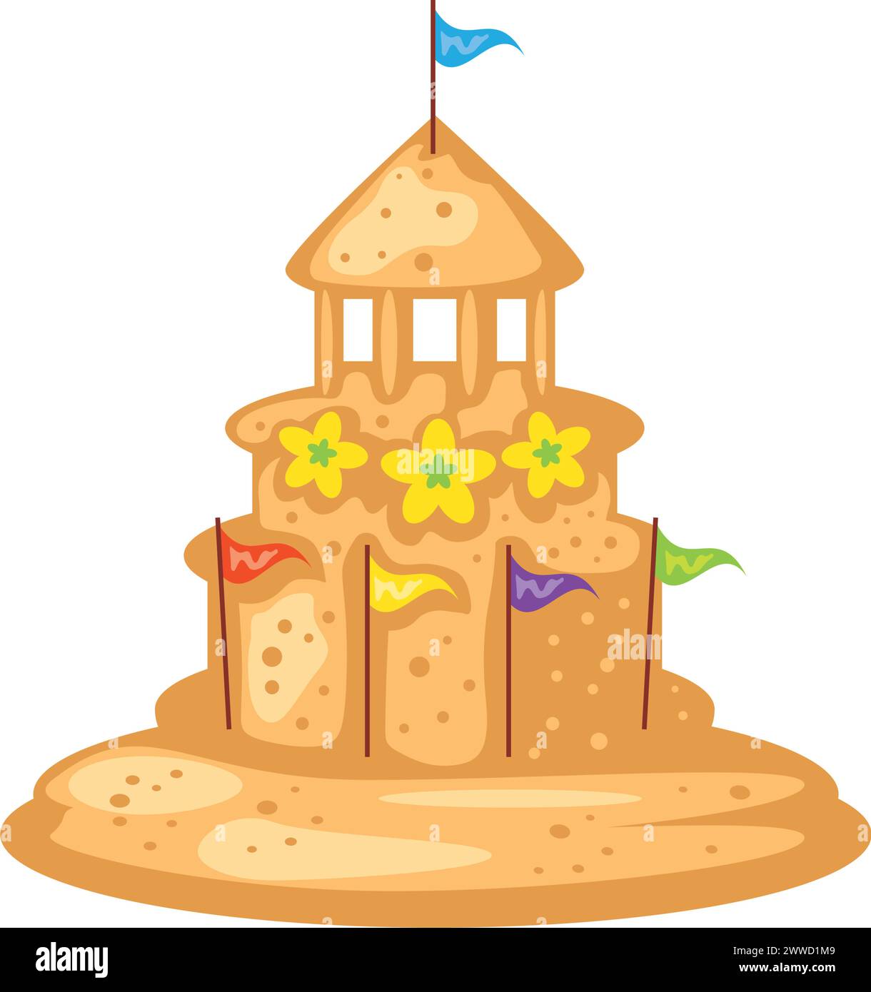 songkran sand castle Stock Vector Image & Art - Alamy