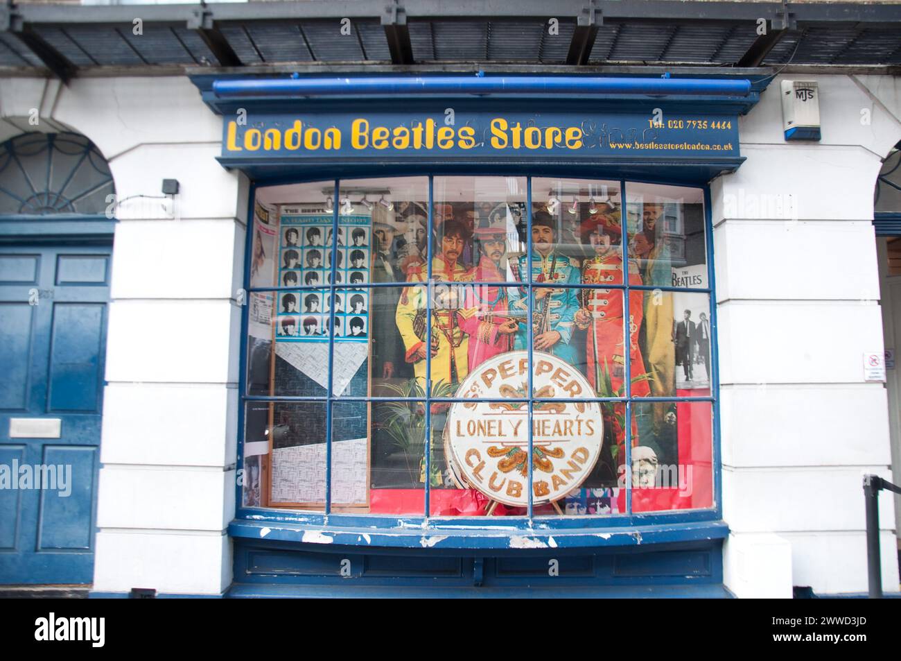 London Beatles Store, Baker Street, London, UK Stock Photo