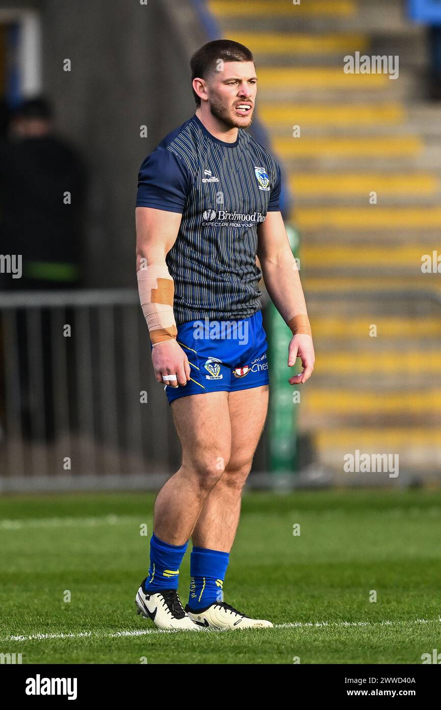 Danny Walker of Warrington Wolves during pre match warm up ahead of the Betfred Challenge Cup Sixth Round match Warrington Wolves vs London Broncos at Halliwell Jones Stadium, Warrington, United Kingdom, 23rd March 2024  (Photo by Craig Thomas/News Images) in ,  on 3/23/2024. (Photo by Craig Thomas/News Images/Sipa USA) Stock Photo