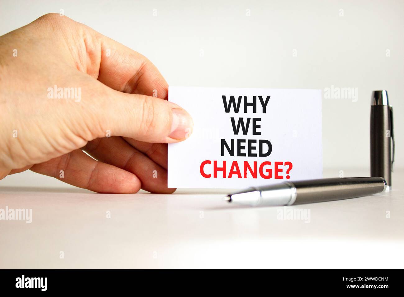 Why we need change symbol. Concept words Why we need change on